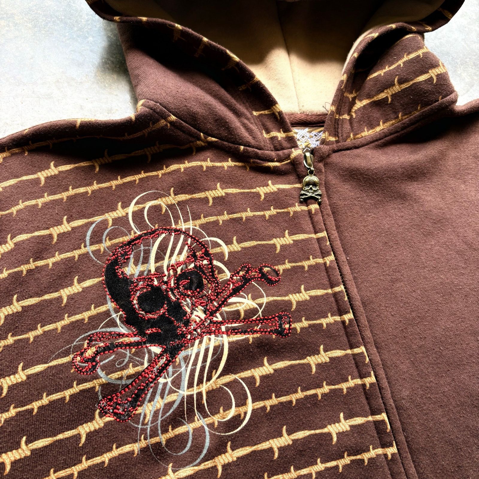 Vintage Crazy Vintage Silver Point Y2K Barbed Wire Sweatshirt ERD Size US L / EU 52-54 / 3 - 3 Thumbnail