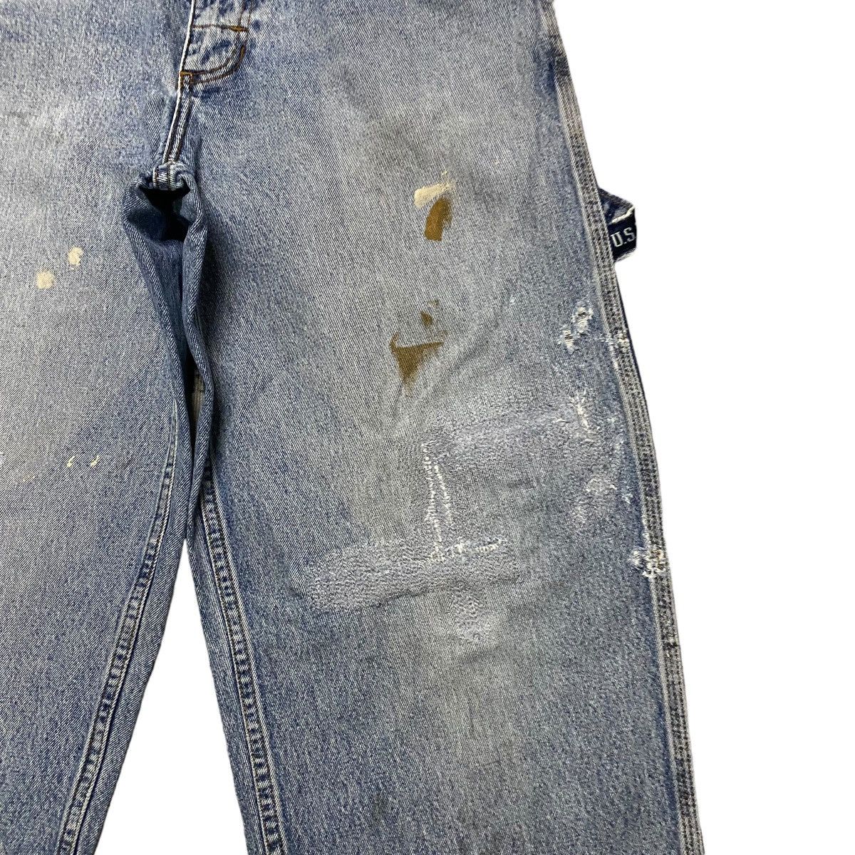 U.S. Polo Assn. Vintage US POLO ASSOC Distressed Denim Carpenter Pant Size US 31 - 7 Thumbnail