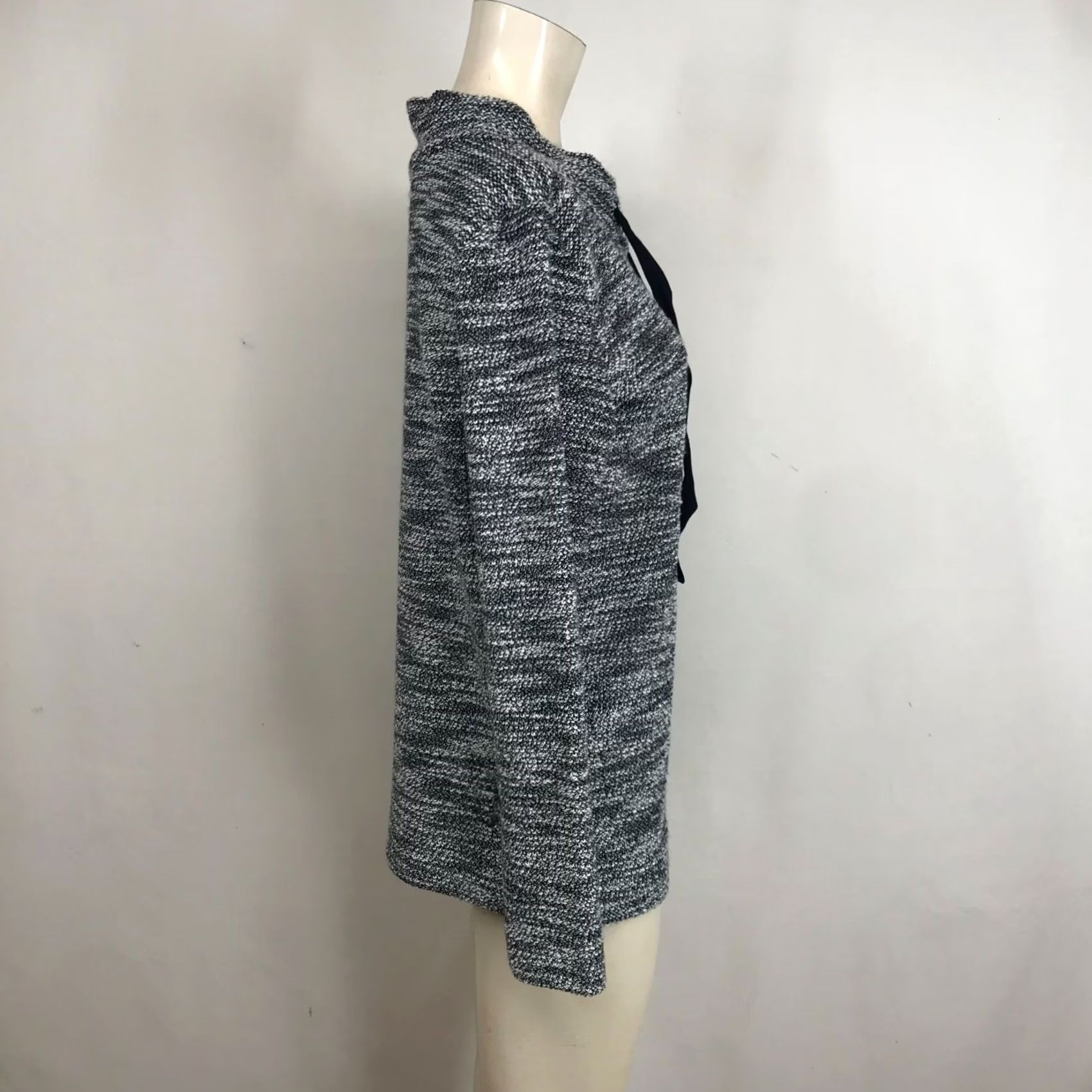 Loft LOFT Women's Small Navy Long Sleeve High Neck Polyester Lounge Top Size S / US 4 / IT 40 - 4 Thumbnail