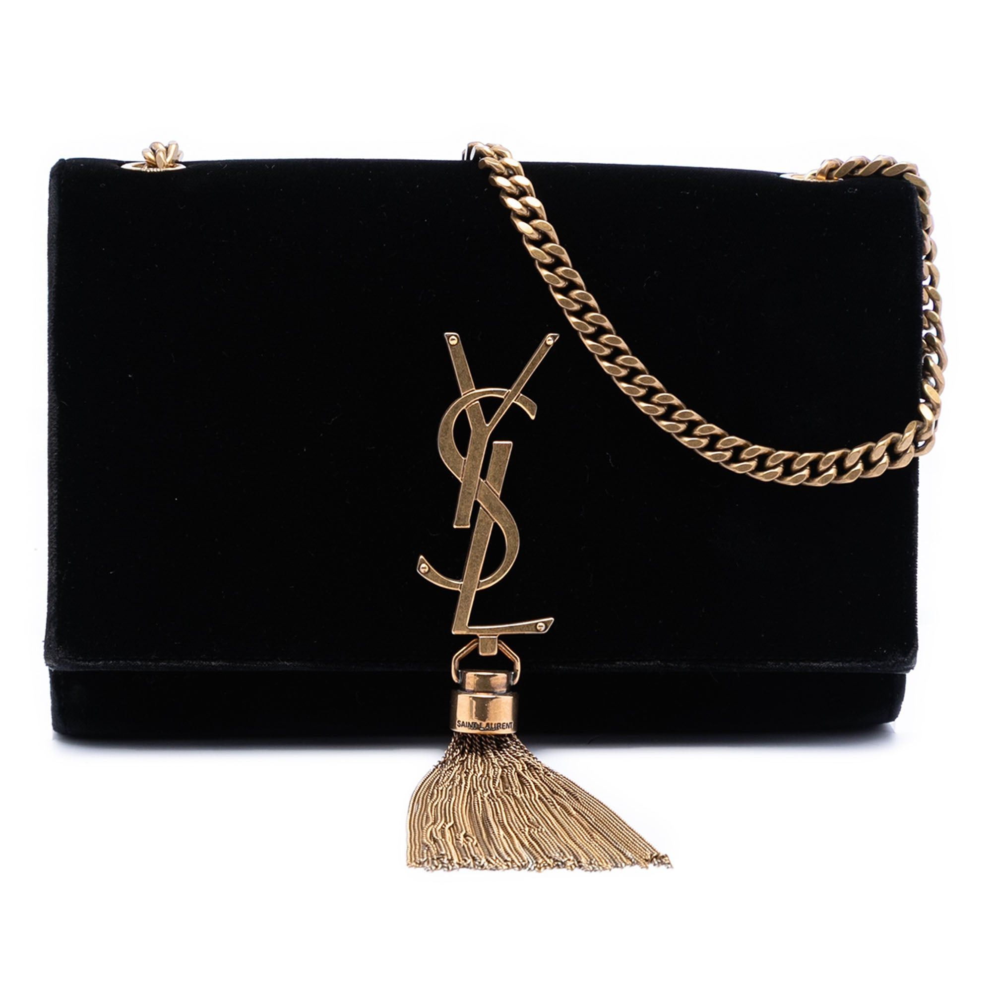 Saint Laurent Paris Small Suede Monogram Kate Tassel Crossbody Size ONE SIZE - 1 Thumbnail