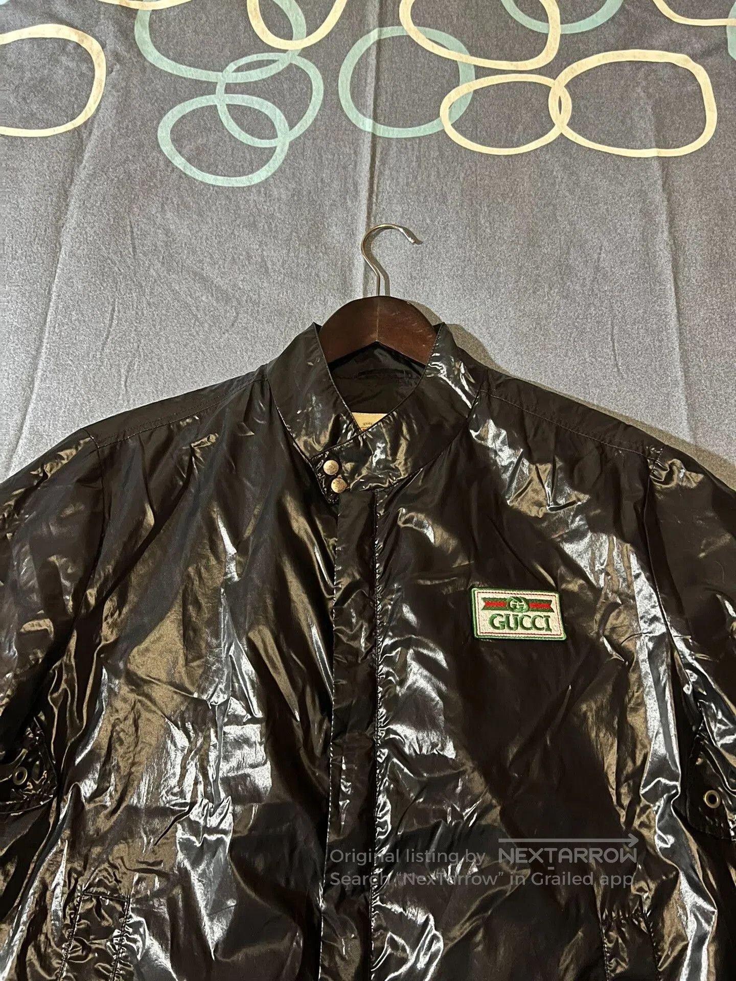 Gucci gucci logo embroidered jacket in black. Size US L / EU 52-54 / 3 - 2 Thumbnail