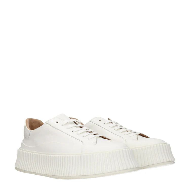 ob1o1e1124 Leather Sneakers in White