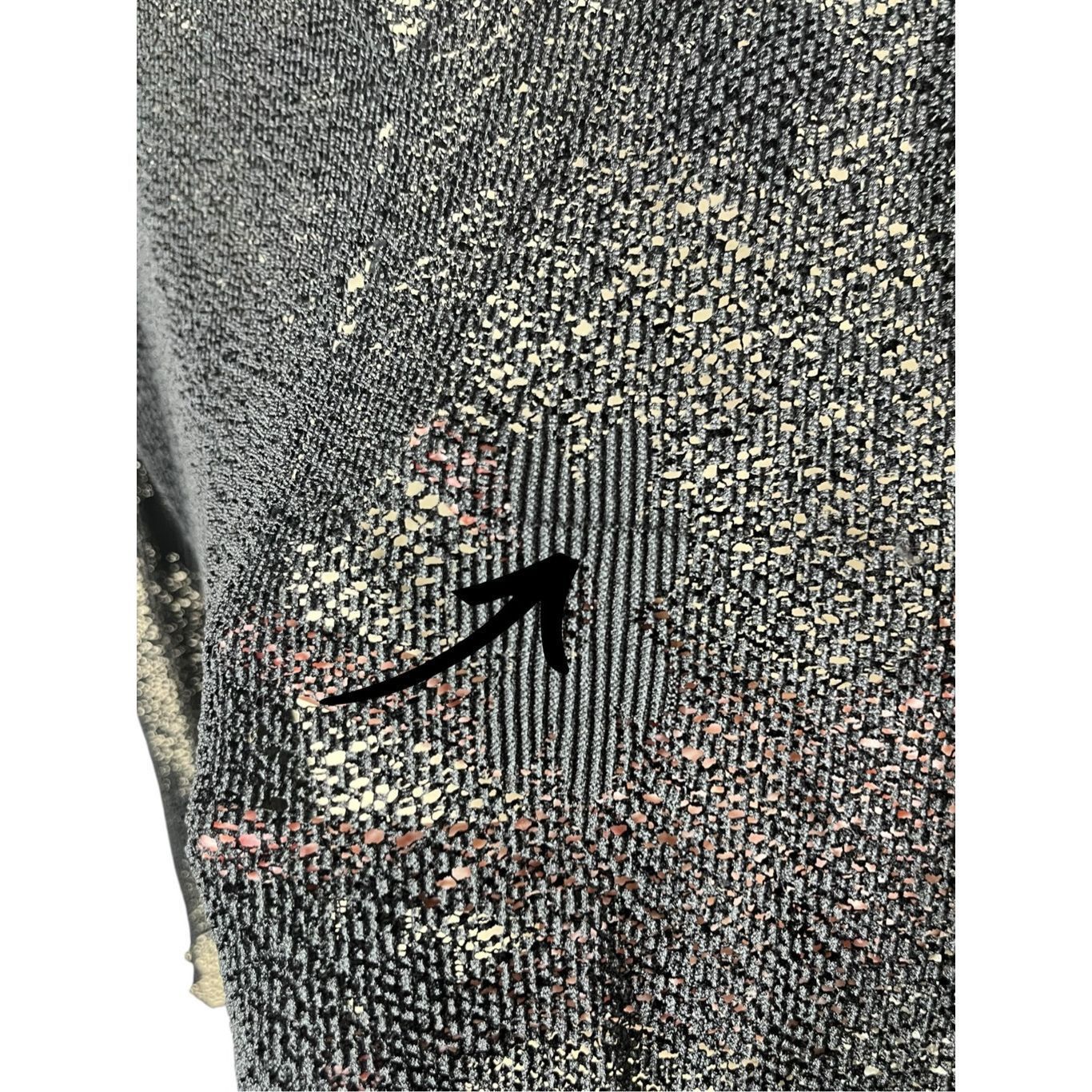Other Vintage Zenobia Black Sheer Button Front Cardigan Flower Pri Size XL / US 12-14 / IT 48-50 - 10 Thumbnail