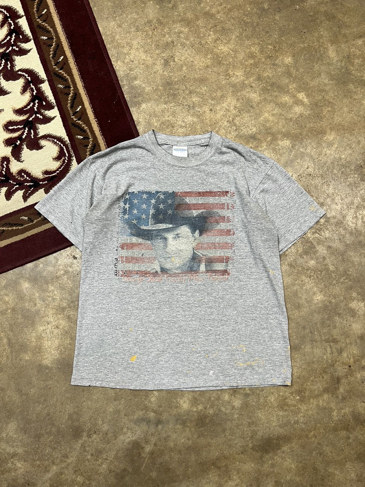 Band Tees × Vintage 90s George Straight Country Music Festival Tee Size US L / EU 52-54 / 3 - 1 Thumbnail