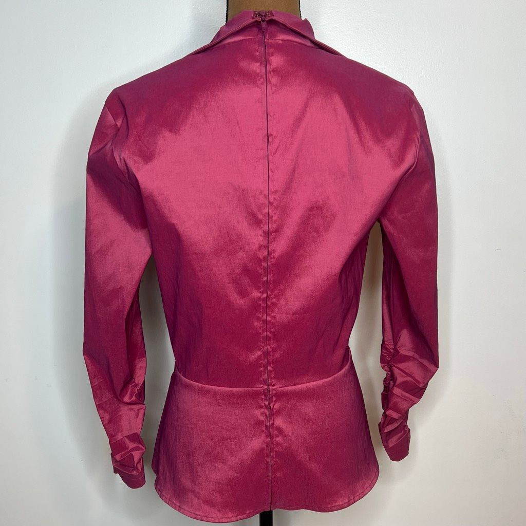 Takashi Murakami Tadashi Shoji Collection Taffeta Ruched Sleeves Metallic Mag Size XL / US 12-14 / IT 48-50 - 15 Thumbnail