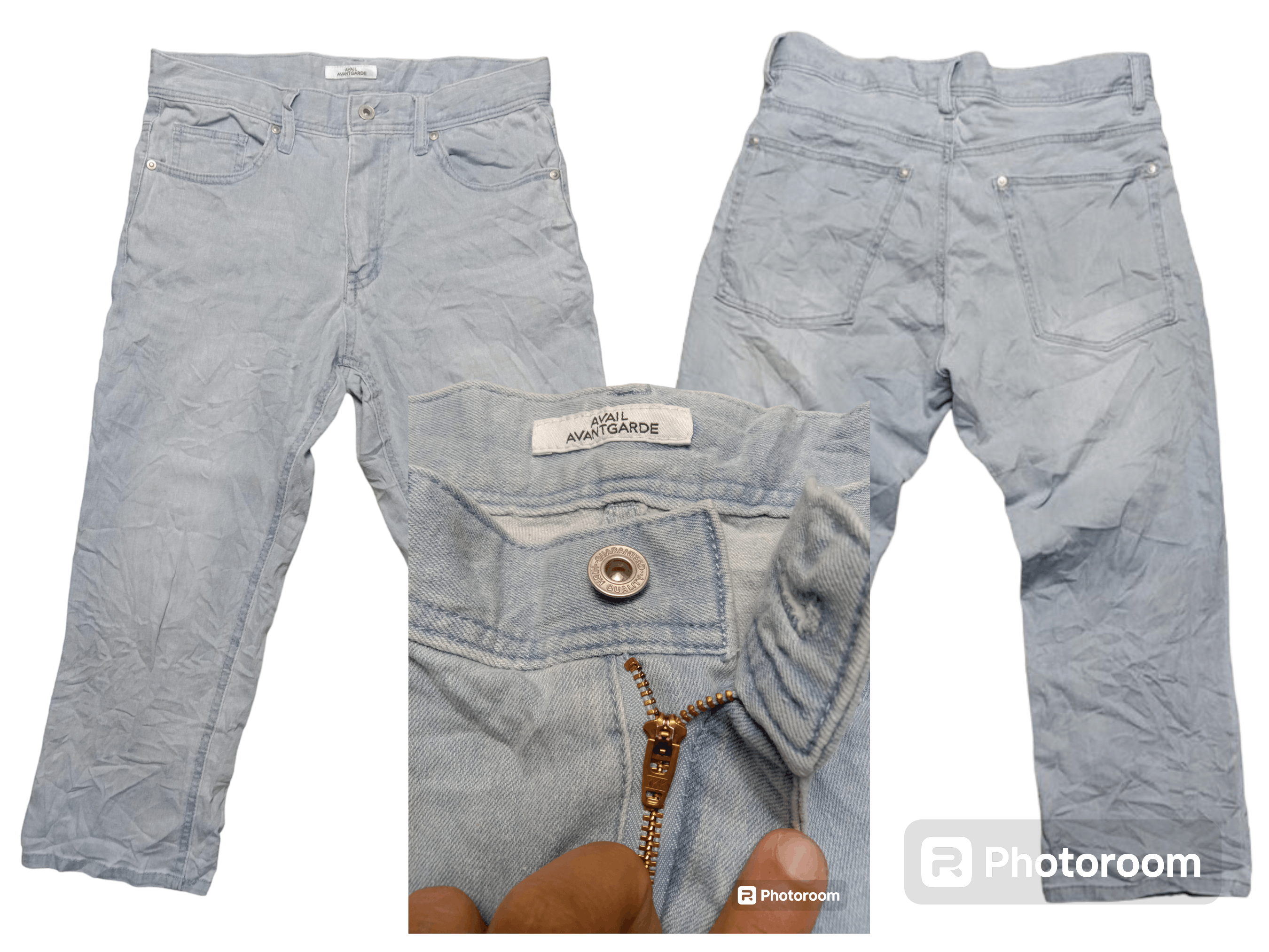 Jean Mid Rise Strecthble 3 Quarter Avail Avant Garde Jean Size US 30 / EU 46 - 1 Thumbnail