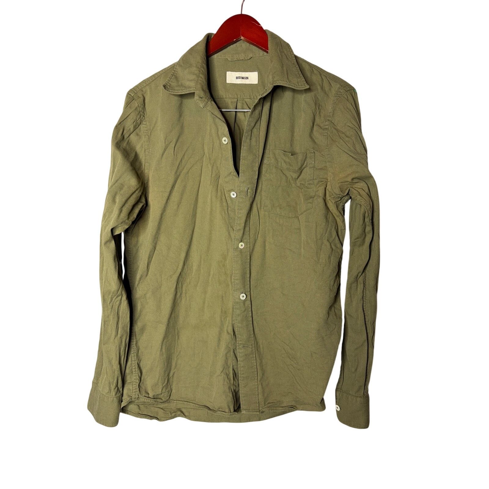 Buck Mason Buck Mason Olive green button down shirt sz M Size US M / EU 48-50 / 2 - 1 Thumbnail