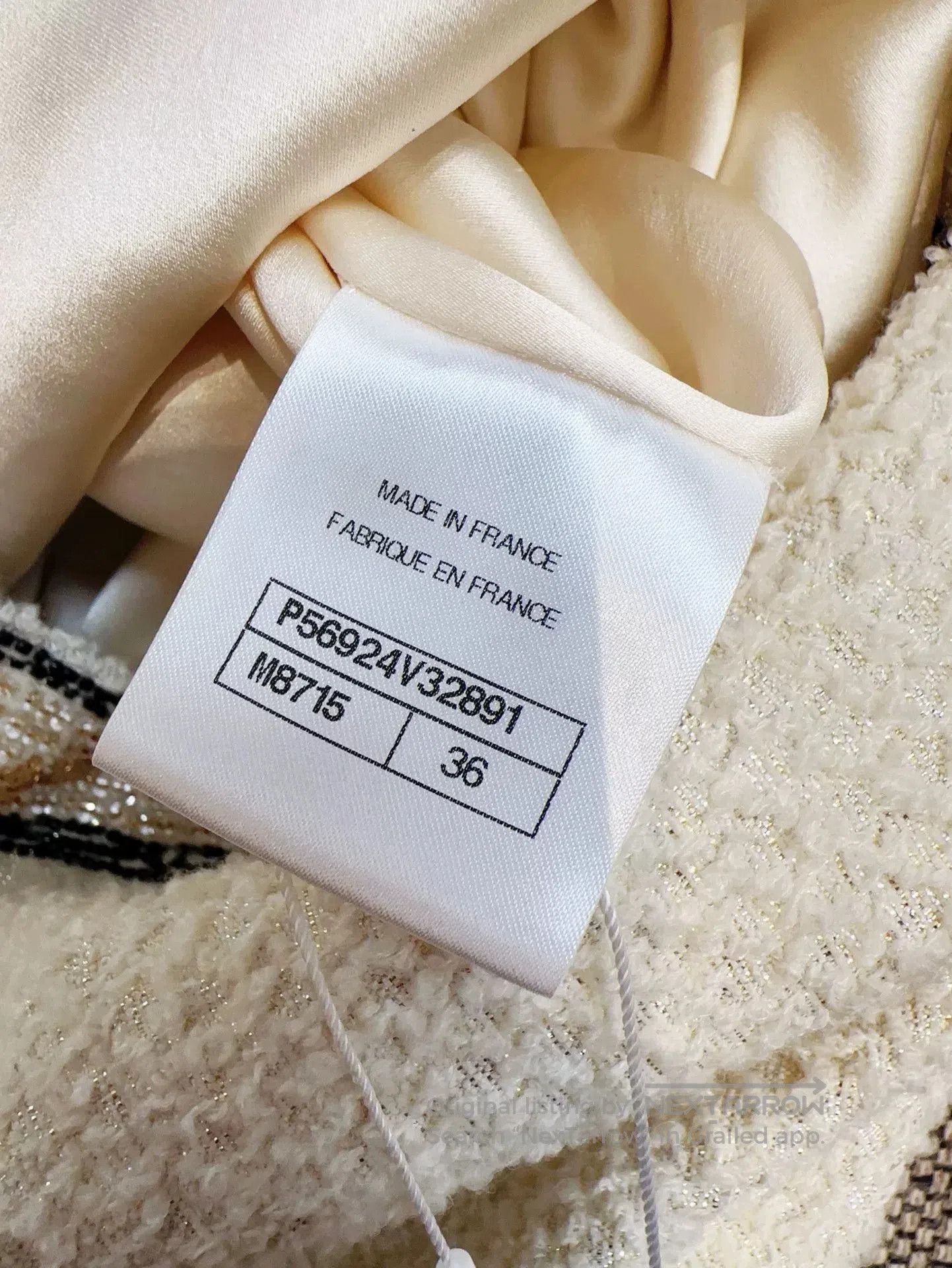 Chanel beige bow tie woven dress. Size US 36 / EU 52 - 5 Thumbnail