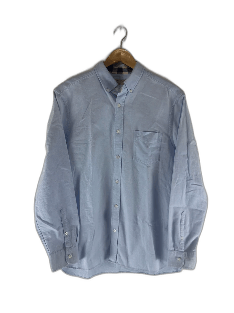 Burberry Burberry Embroidered Logo Long Sleeve Shirt Size US L / EU 52-54 / 3 - 1 Thumbnail
