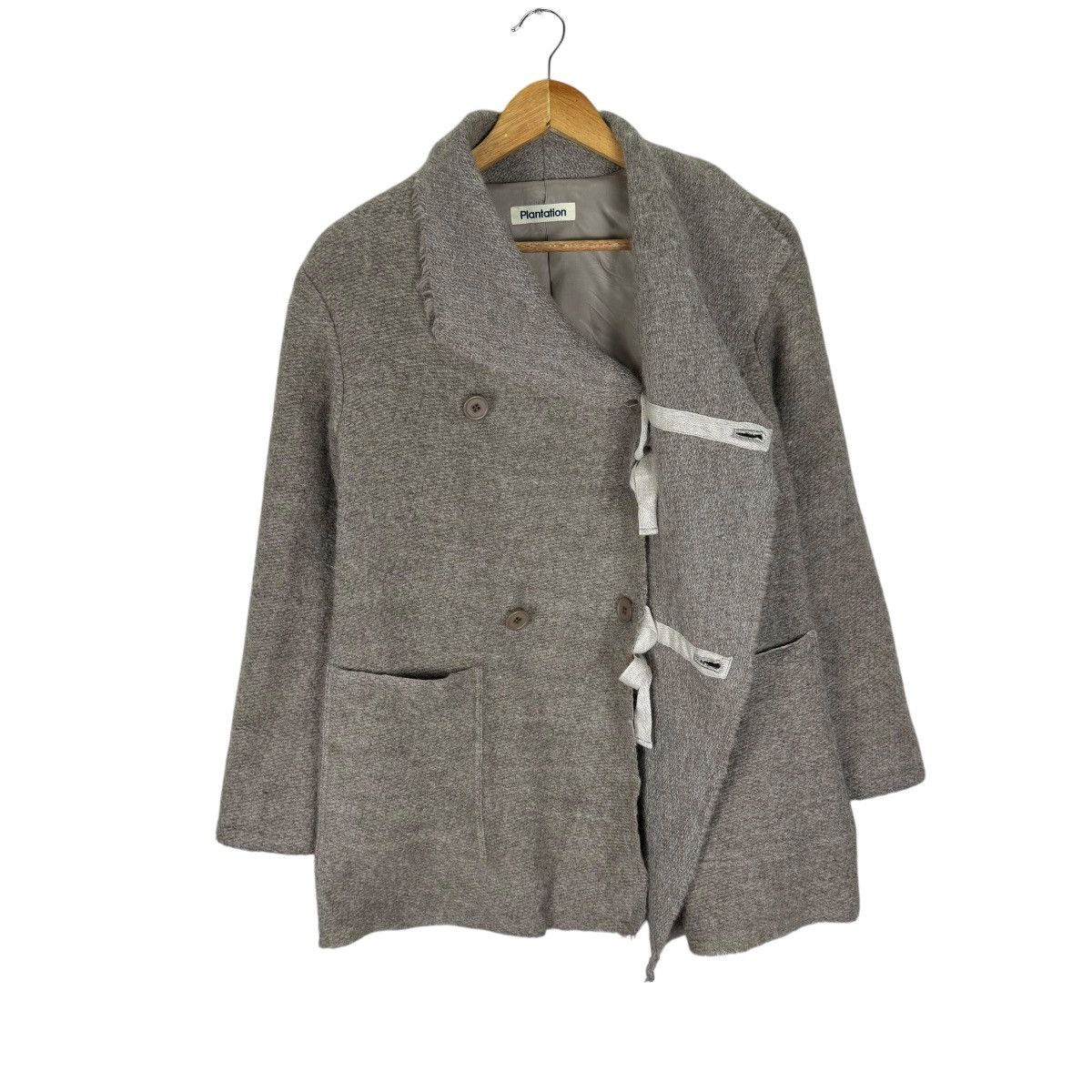 Issey Miyake × Japanese Brand ☀️90s PLANTATION ISSEY MIYAKE WOOL JACKET Size M / US 6-8 / IT 42-44 - 1 Thumbnail