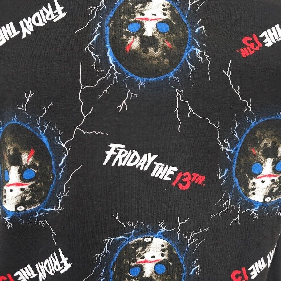 Other Friday The 13th T Shirt Mens Size Medium Black All Over Size US M / EU 48-50 / 2 - 2 Thumbnail