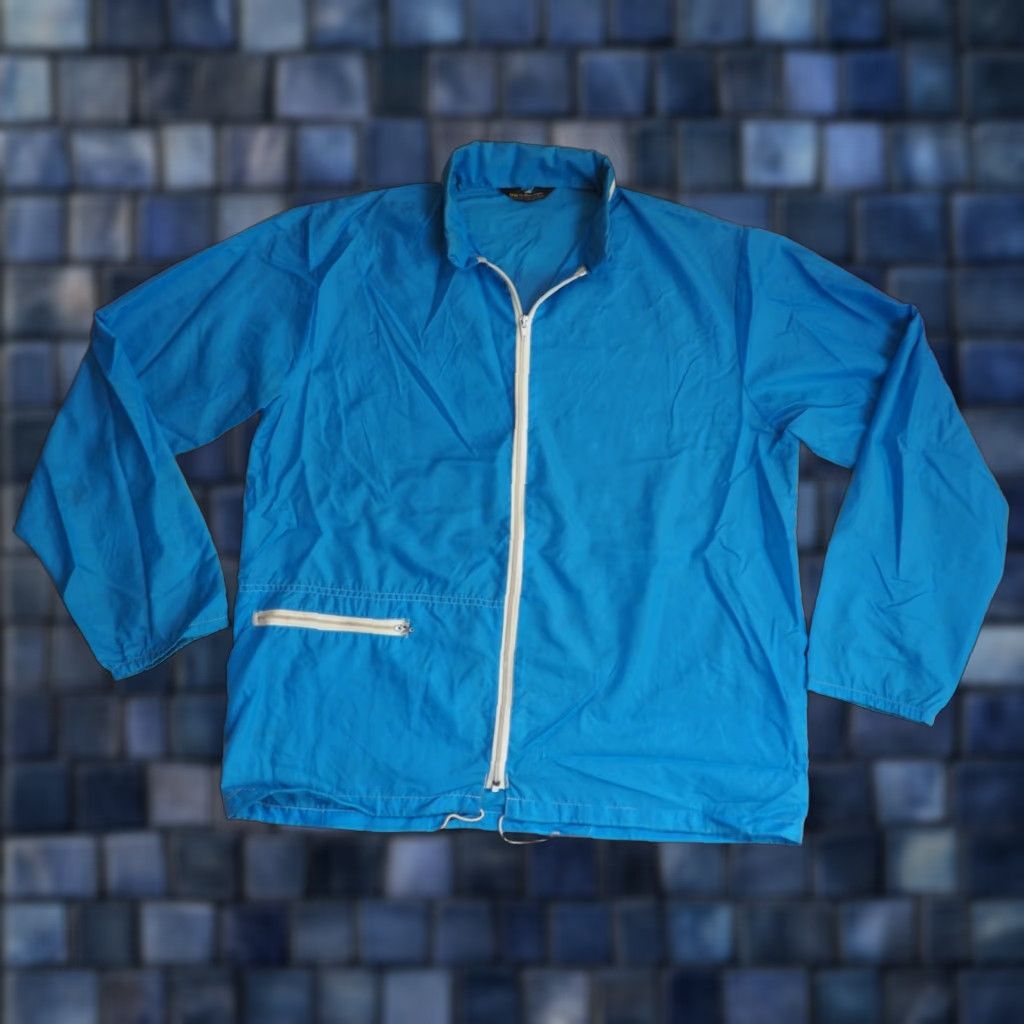 Vintage VINTAGE Montgomery Ward Penneys Blue Lightweight Zip Retro Windbreaker Jacket M Size US M / EU 48-50 / 2 - 1 Thumbnail