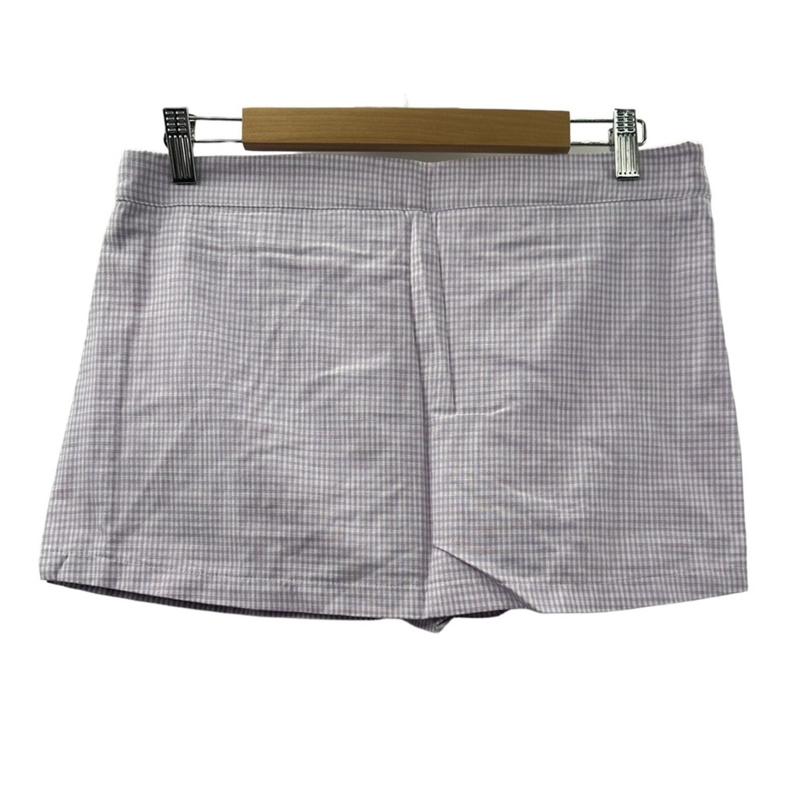 Free People Free People Big Dreams Lavender Gingham Skort Size 8 NEW Size 30" / US 8 / IT 44 - 3 Thumbnail