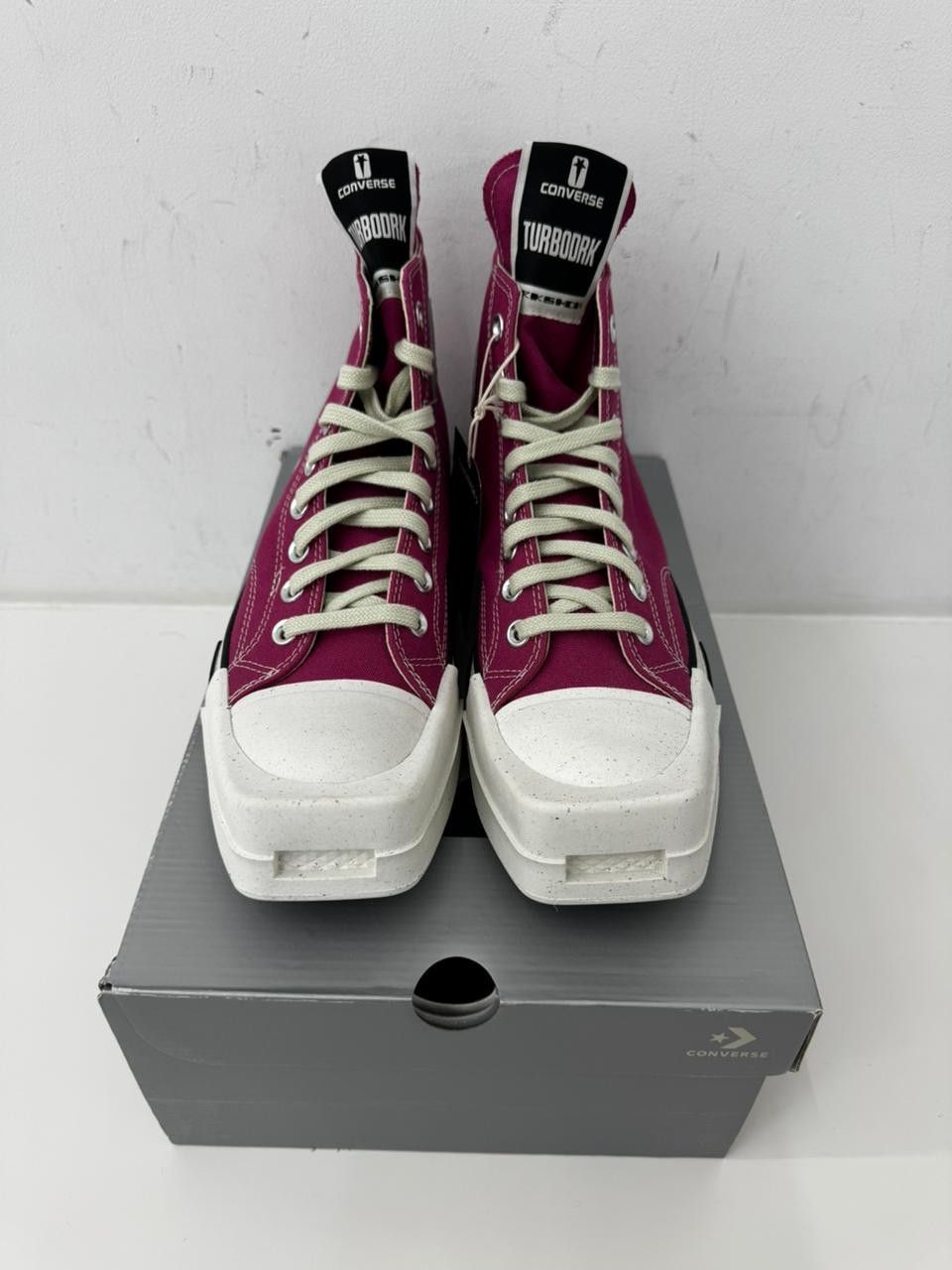 Converse × Rick Owens Drkshdw TURBODRK LACELESS Size US 8.5 / EU 41-42 - 3 Thumbnail