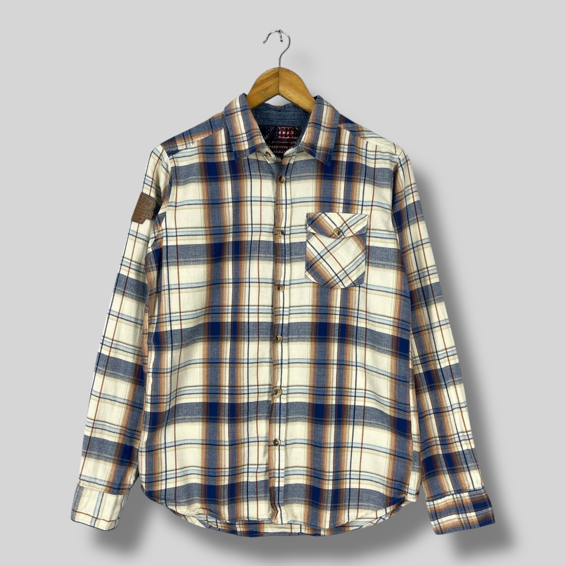 Flannel MFG FREEDOM Plaid Checkered Tartan Multicolor Flannel Size US S / EU 44-46 / 1 - 1 Thumbnail