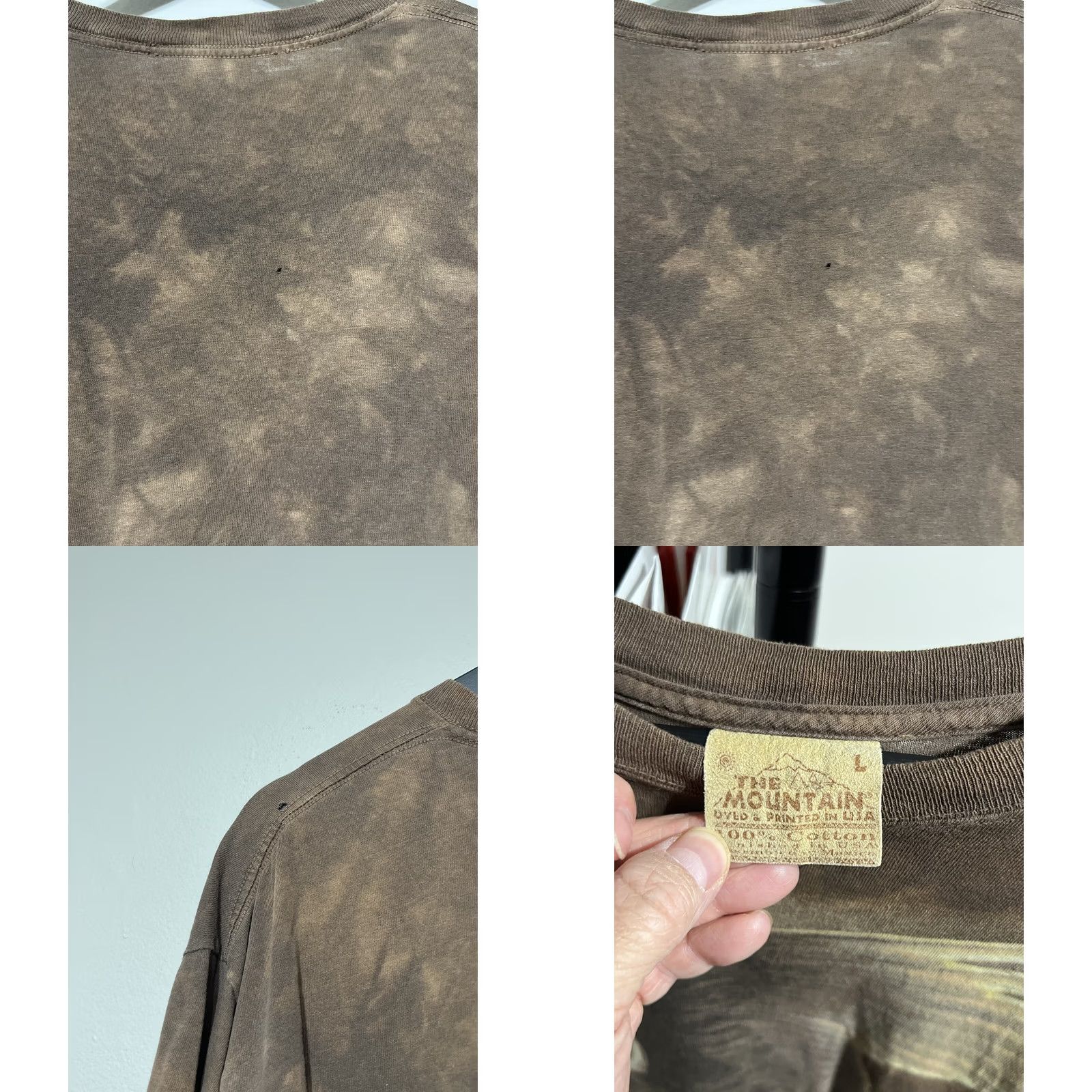 The Mountain VINTAGE The Mountain Eagle Nature Tie Dye T Shirt Brown Size L Mens Shirts 90s Animals Nature Vintage Size US L / EU 52-54 / 3 - 8 Thumbnail