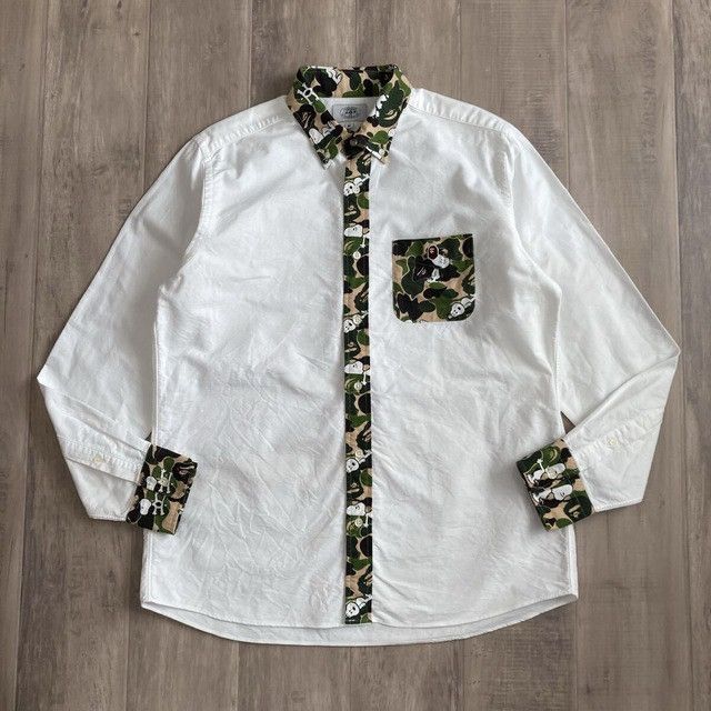 Bape BAPE × Peanuts Snoopy BD shirt ABC camo a bathing ape Size US XL / EU 56 / 4 - 2 Thumbnail