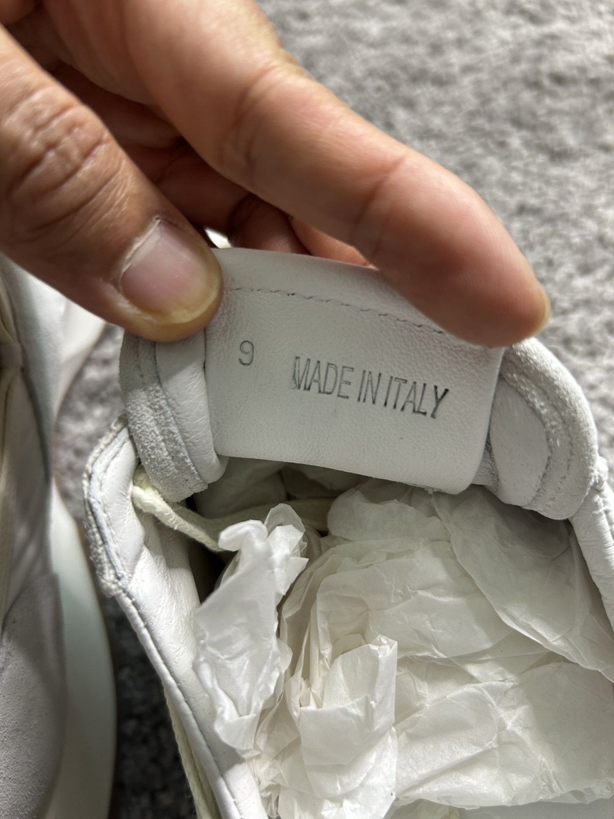 Rhude Size 9 - Rhude Rhunner White And Gray Sneakers Made In Italy Size US 9 / EU 42 - 6 Thumbnail