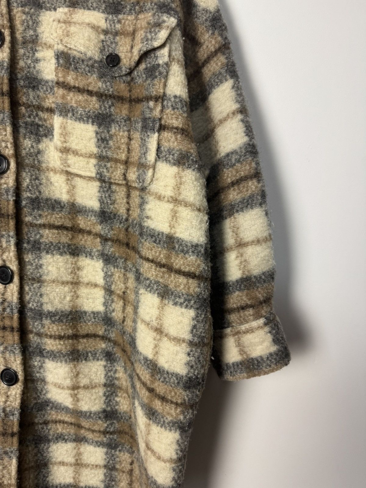 Isabel Marant Etoile Vintage Isabel Marant Étoile Wool Plaid Coat Luxury Designer Size S / US 4 / IT 40 - 6 Thumbnail