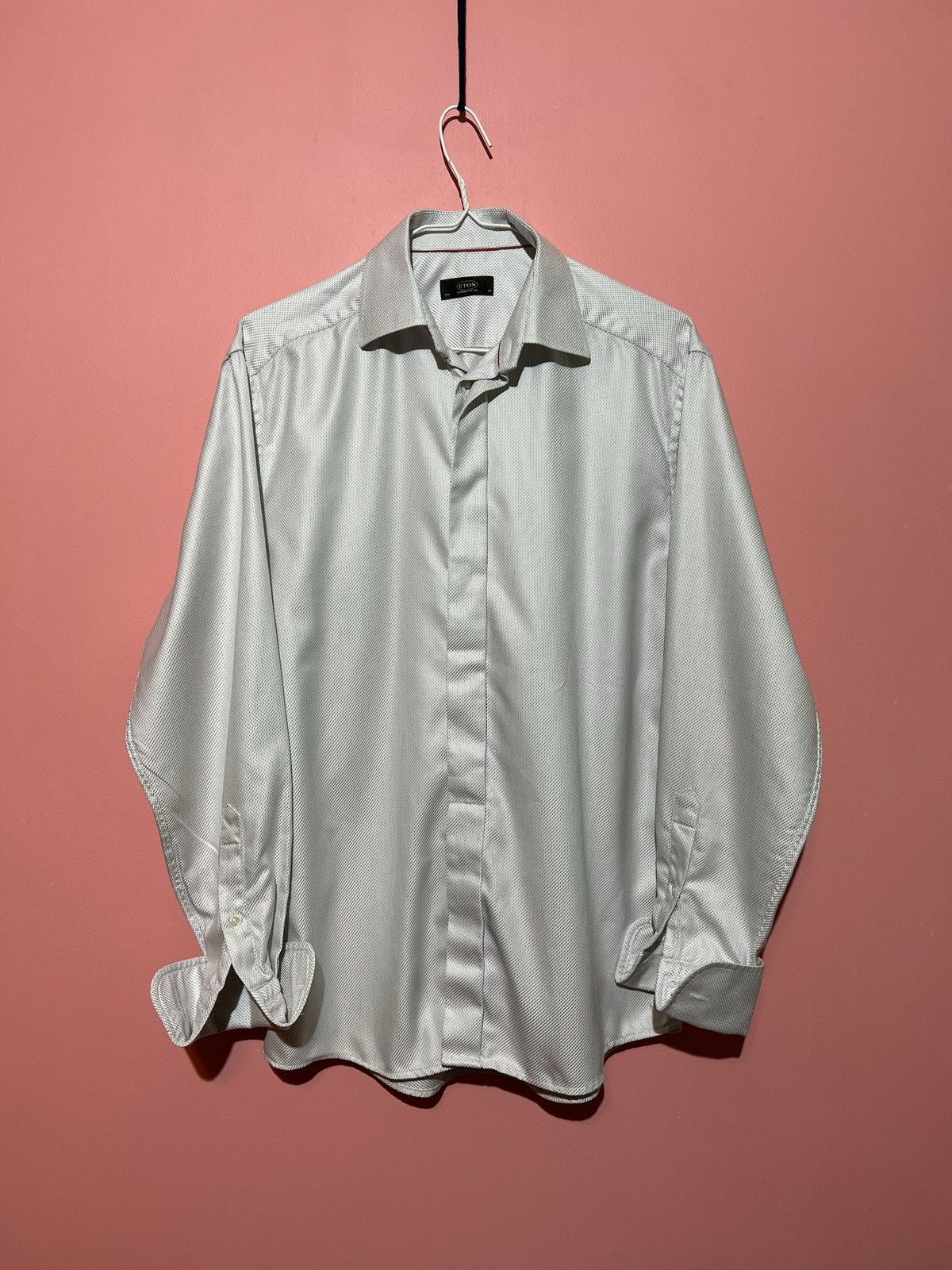 Designer Eton shirt button ups casual classic luxury Size US L / EU 52-54 / 3 - 1 Thumbnail