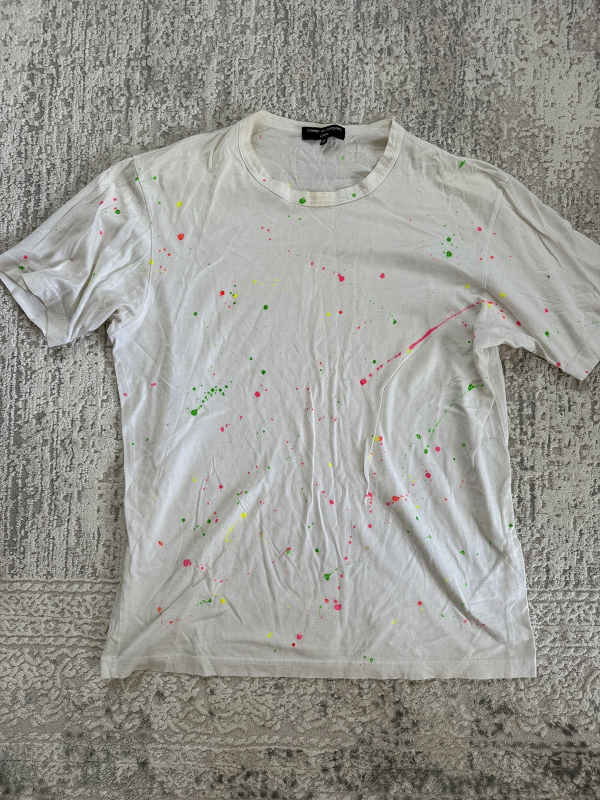 Comme des Garcons Homme Sprayed t-shirt Size US S / EU 44-46 / 1 - 1 Thumbnail