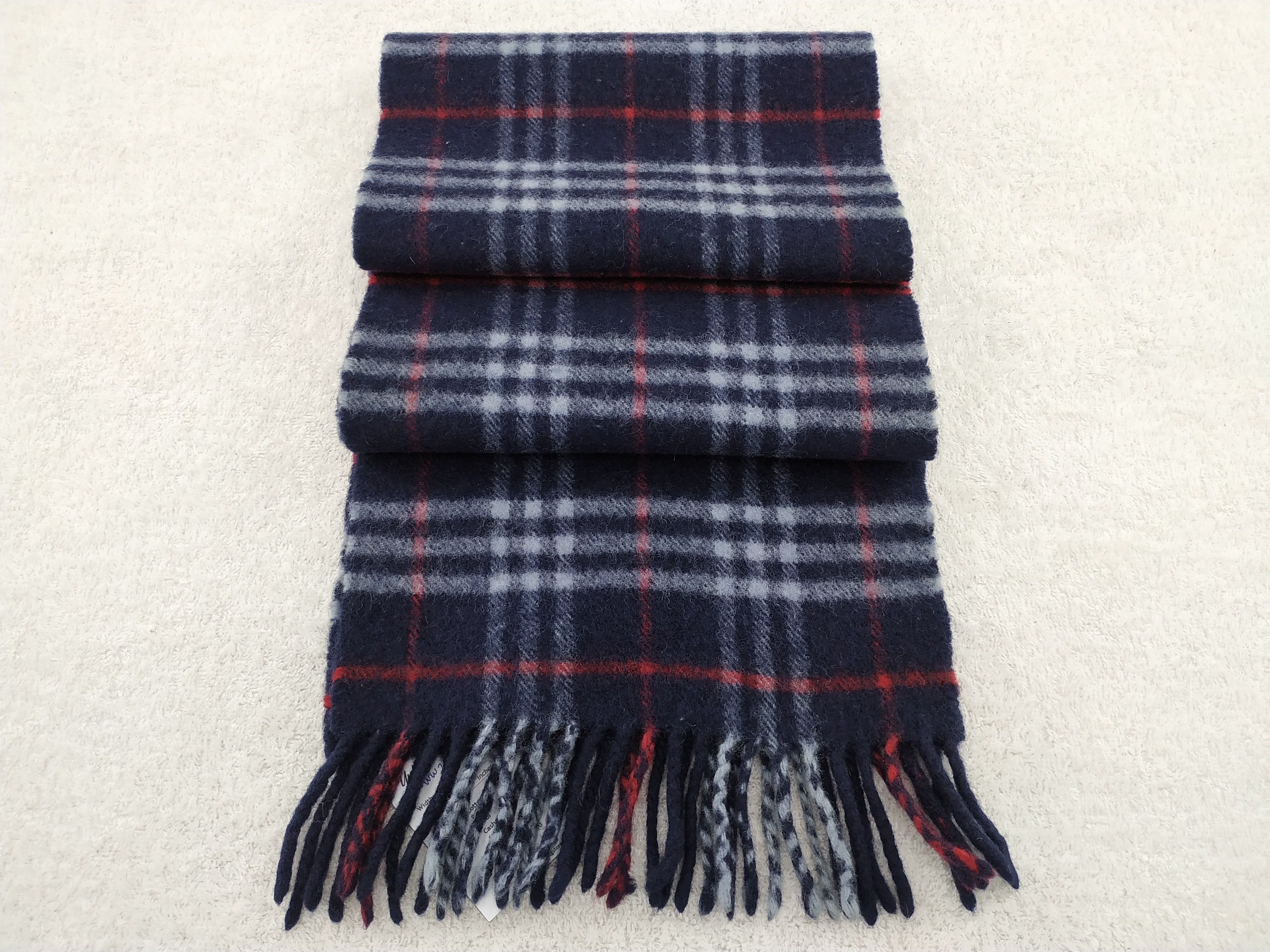 Burberry × Vintage Burberry Scarf / Muffler / Neckwear - WW228 Size ONE SIZE - 5 Thumbnail