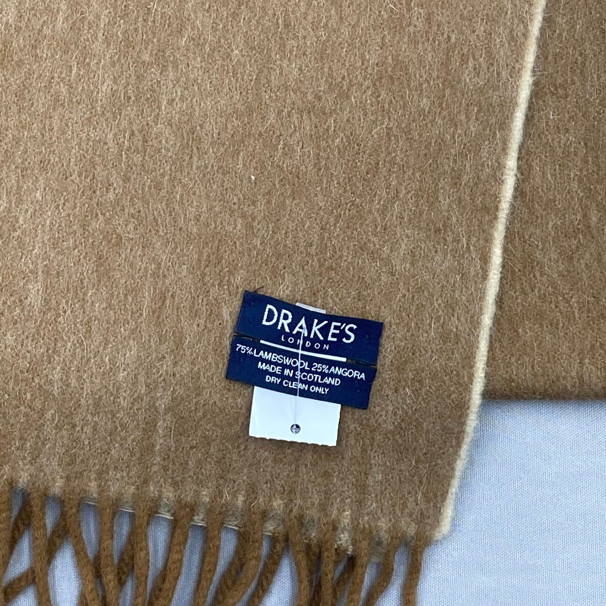 Drake Vintage Drake Scarf Muffler Wool Fringe Winter Neck Scarves Size ONE SIZE - 4 Thumbnail