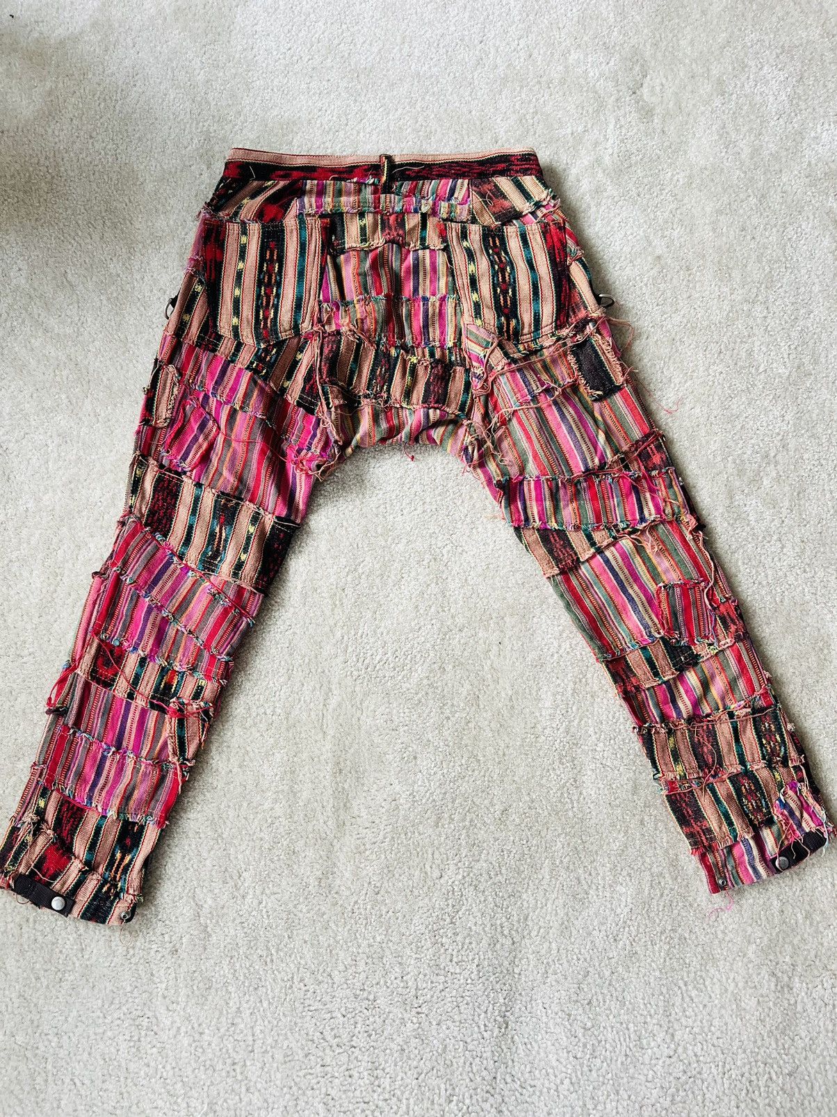 Junya Watanabe SS 2005 Junya Watanabe Patchwork Scraps Mountaineering Pants Size US 33 - 7 Thumbnail