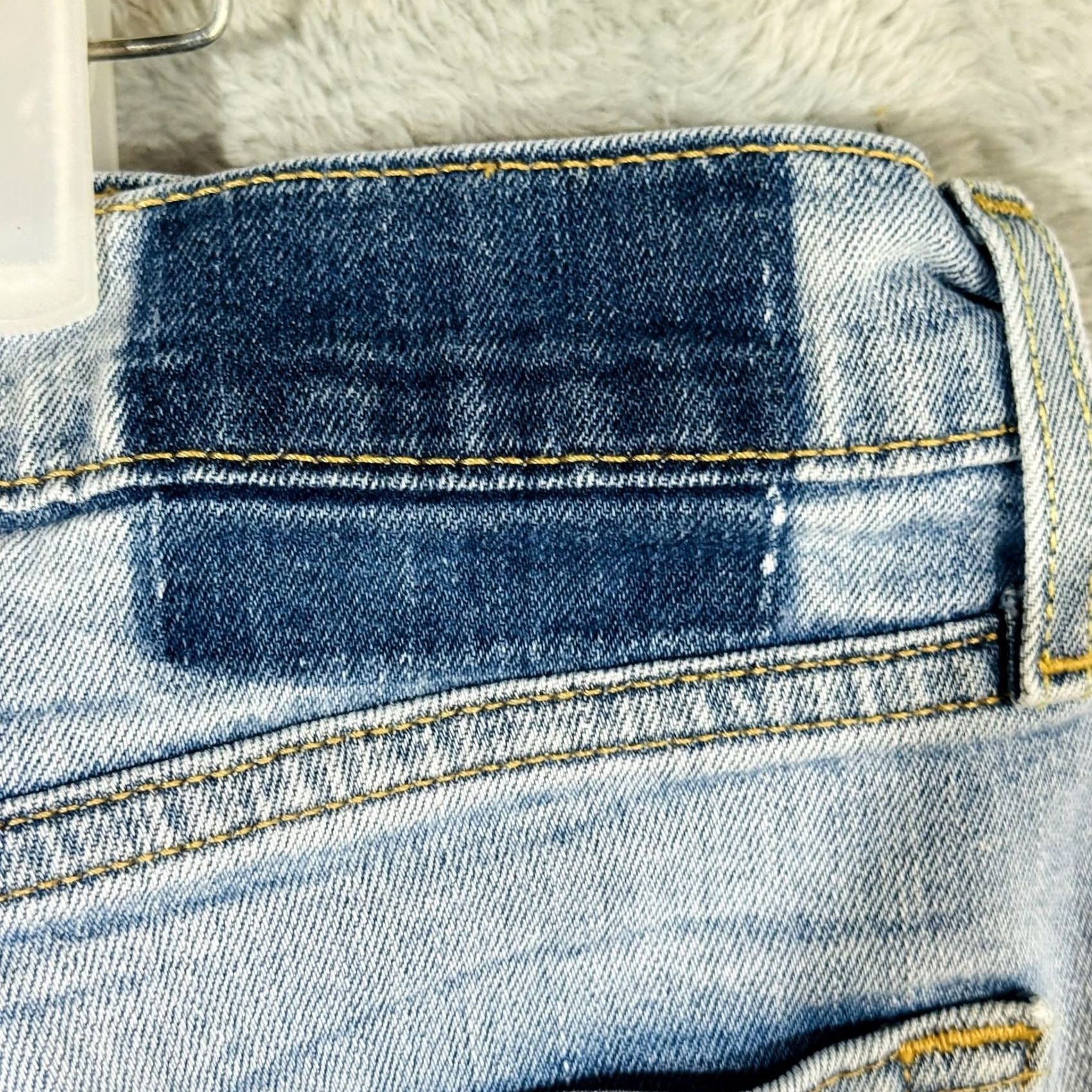 Levi's Levi's Jeans Mens 36x30 Light Wash Straight Denim Zip Fly High Rise 5-Pocket Logo 100% Cotton Regular Blue Size US 36 / EU 52 - 7 Thumbnail