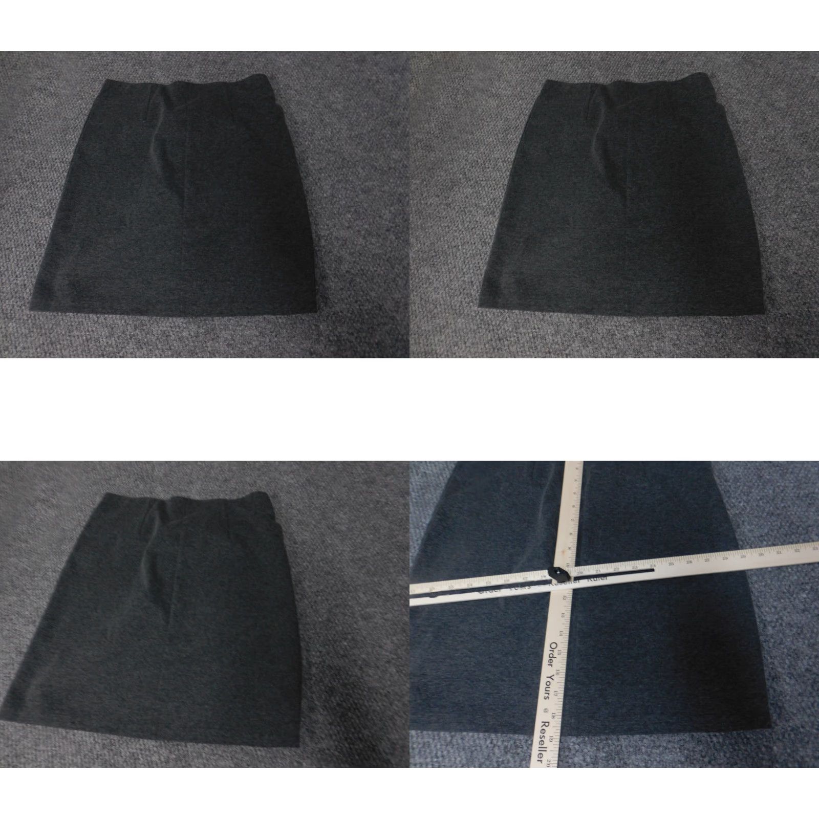 Old Navy Old Navy Skirt Womens Petite PS Gray A-Line Short Stretch Zipper Canvas Polyester Casual Vintage No Size 28" / US 6 / IT 42 - 8 Thumbnail