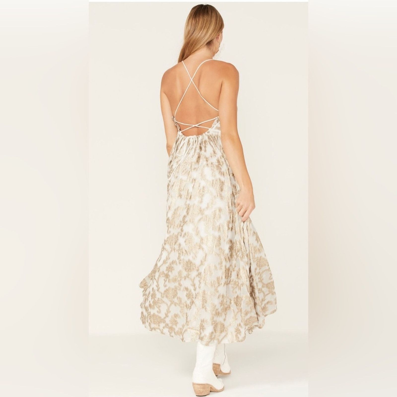 Free People 🎉LAST CHANCE 🎉Free People Charlie Bustier Slip Maxi Dress Size S / US 4 / IT 40 - 11 Thumbnail