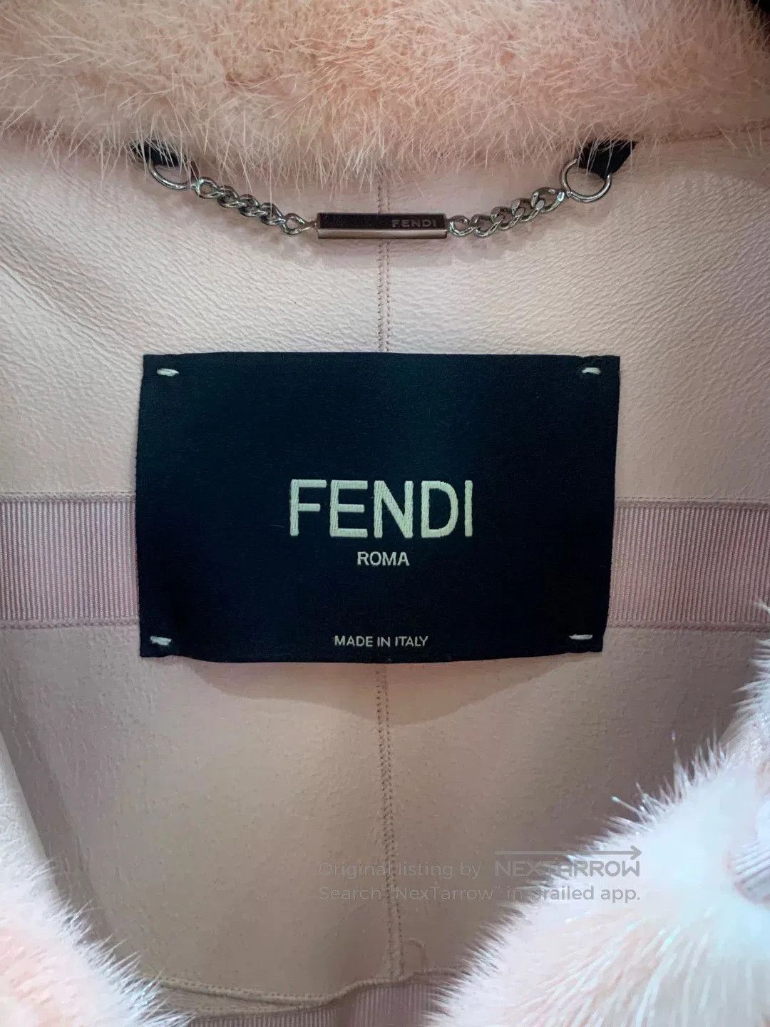 Fendi FENDI Pink Mink Fur Coat with Belt. Size US M / EU 48-50 / 2 - 4 Thumbnail