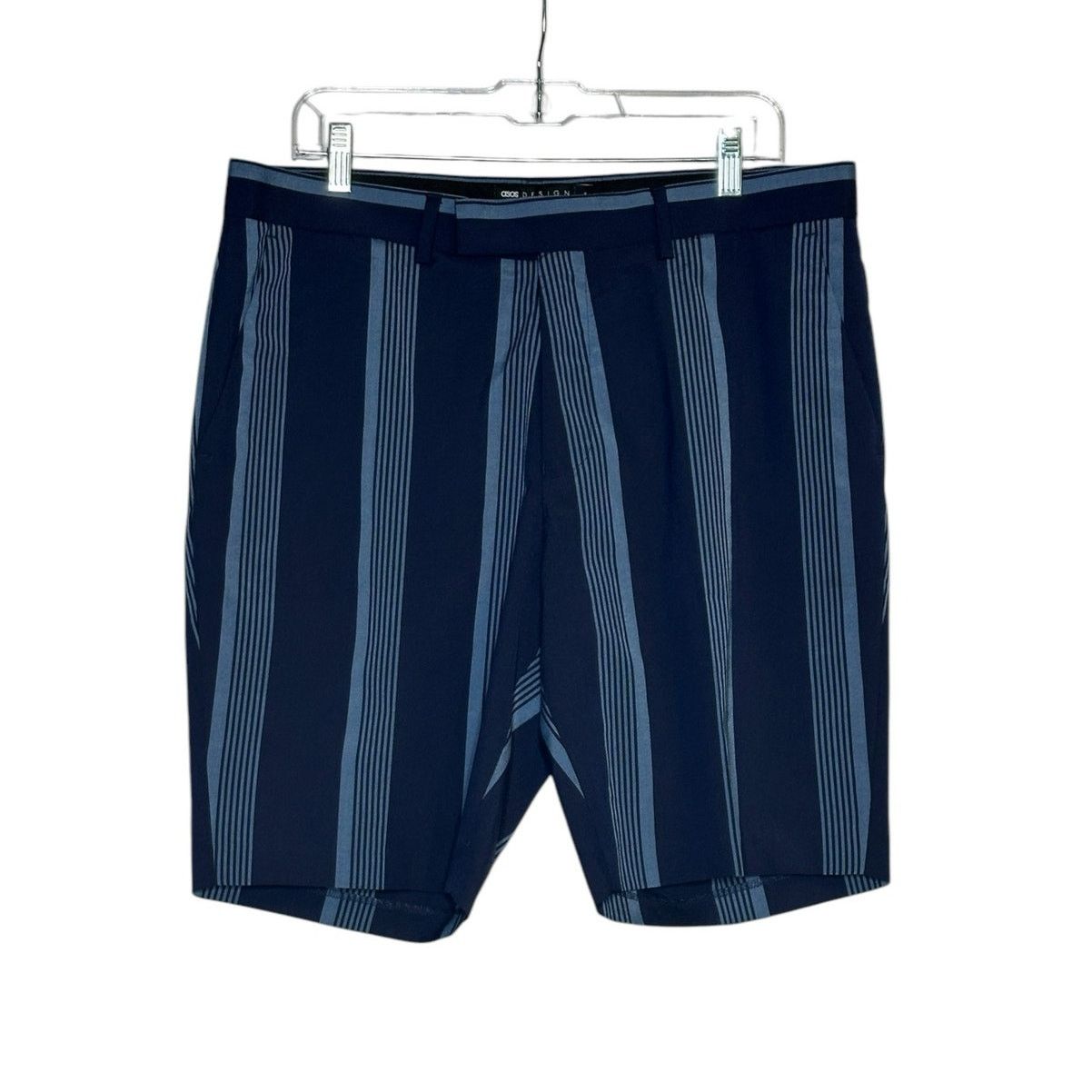 Asos Asos blue striped casual shorts size 36 Size US 36 / EU 52 - 7 Thumbnail