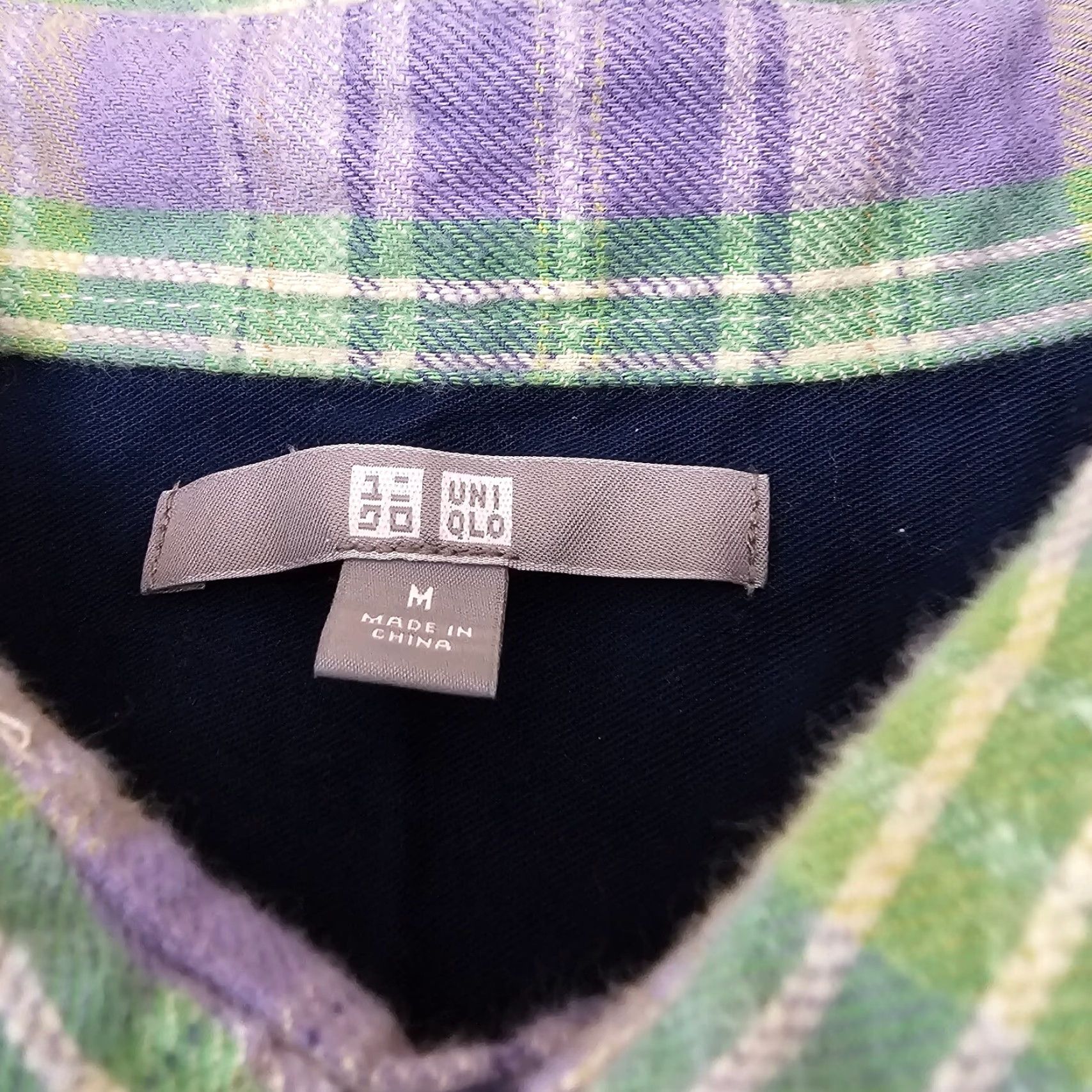 Uniqlo Uniqlo Shirt Mens Medium Purple Plaid Slim Flannel Button Up Long Sleeve Casual Size US M / EU 48-50 / 2 - 3 Thumbnail