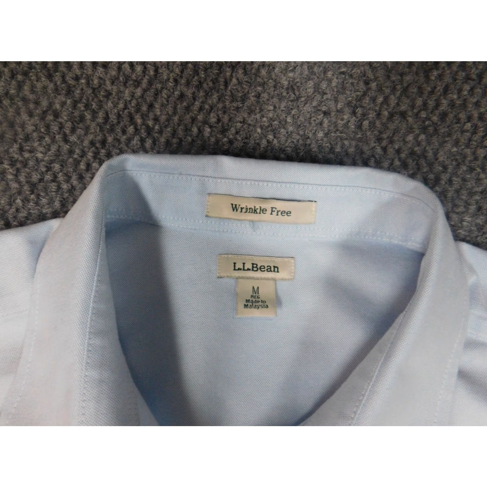 Vintage LL Bean Womens Button-Up Blouse Medium Blue Casual Shirt Mystery Navbar Size M / US 6-8 / IT 42-44 - 5 Thumbnail