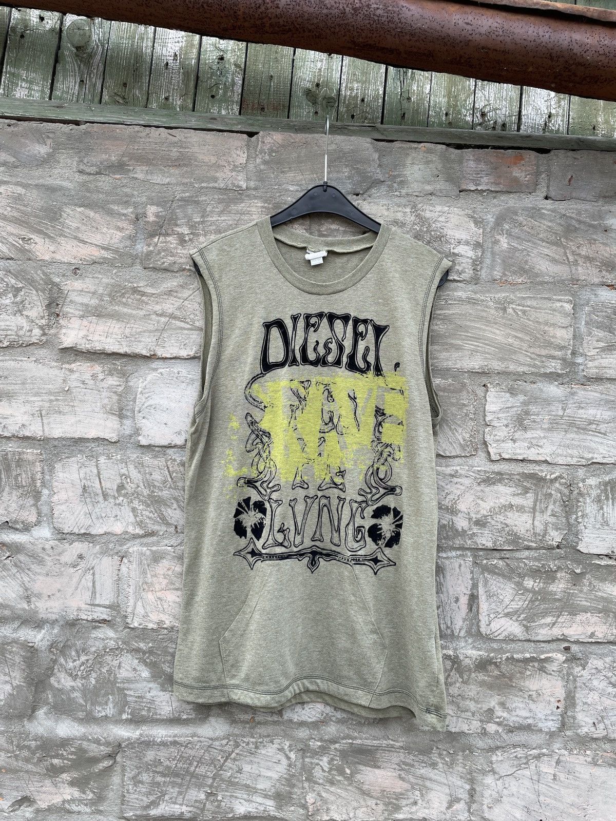 Diesel × Vintage Y2K Style Diesel Women’s Tank Top Size XXL / US 16-18 / IT 52-54 - 1 Thumbnail