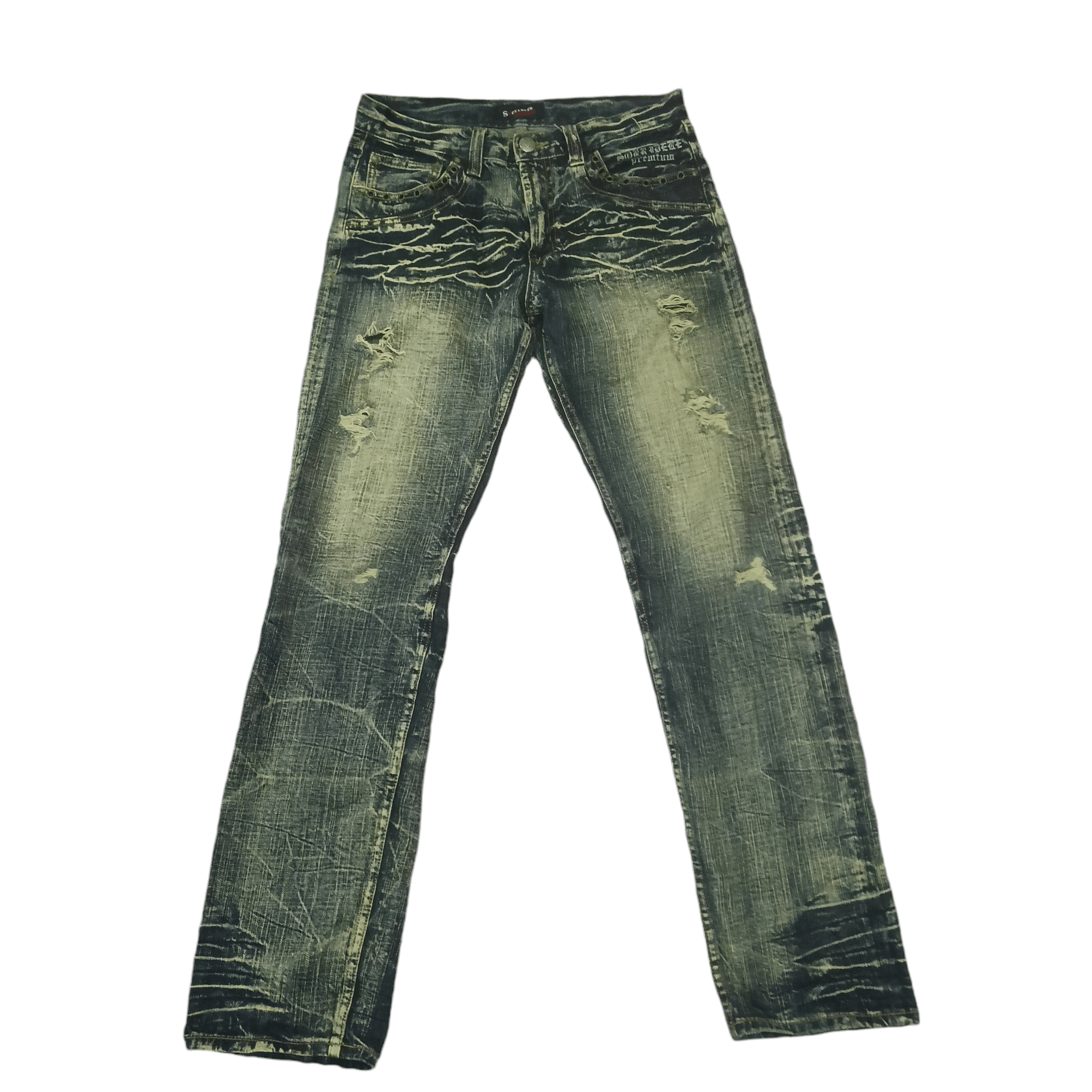 If Six Was Nine 💥Insane💥 Sick Sorridere Japan Flared Distressed Jeans Size US 30 / EU 46 - 1 Thumbnail