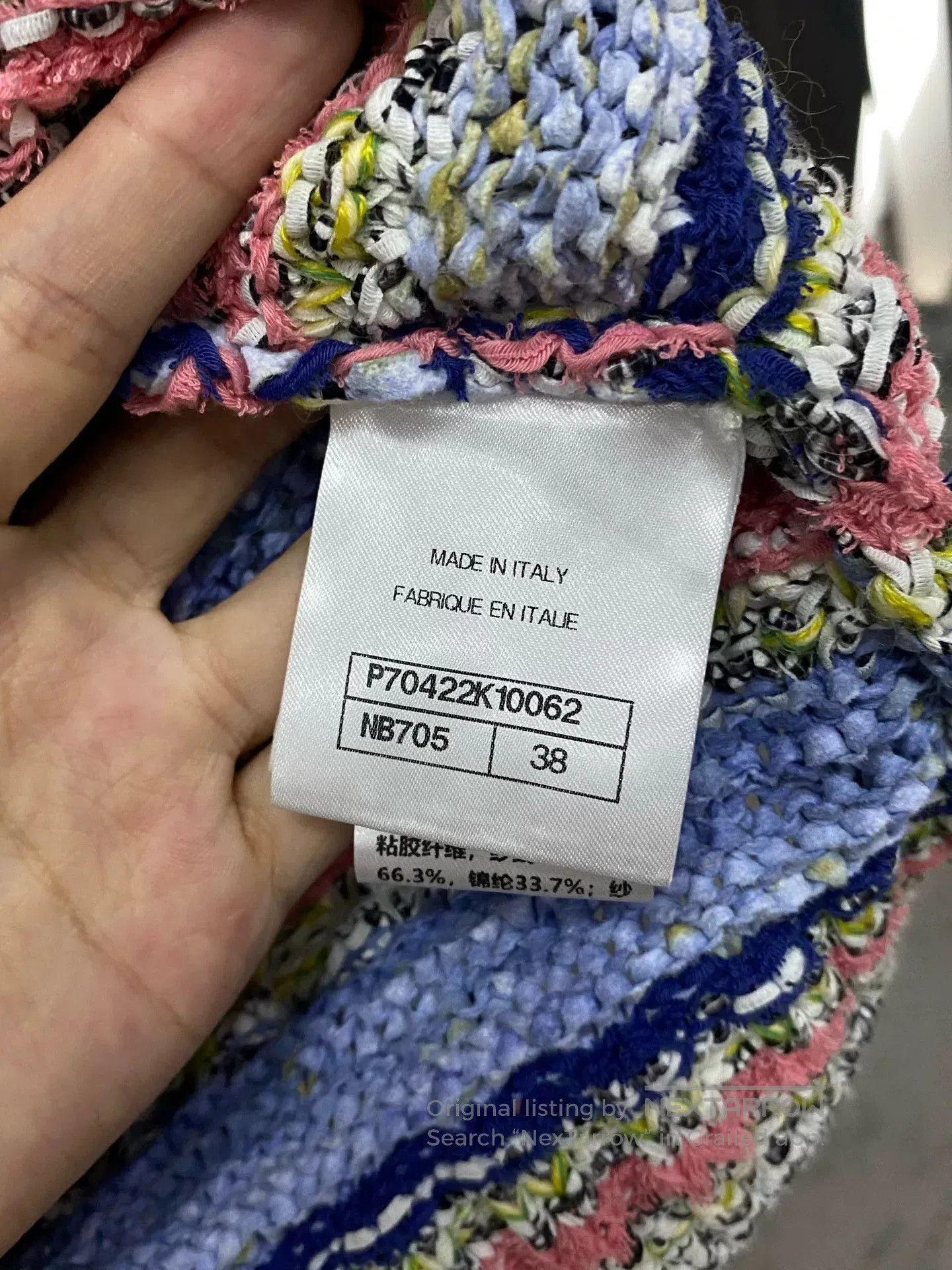 Chanel Chanel Wool Striped Cardigan. Size US XS / EU 42 / 0 - 6 Thumbnail