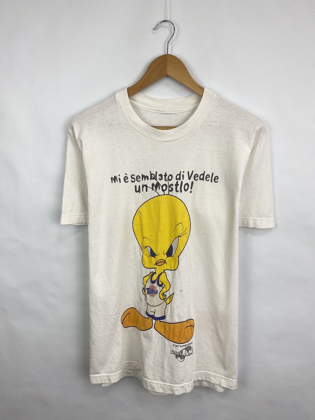Cartoon Network 🇺🇸 Vintage 1997 Tweety Art Sylvester Movie World t-shirt Y2K Size US M / EU 48-50 / 2 - 3 Thumbnail