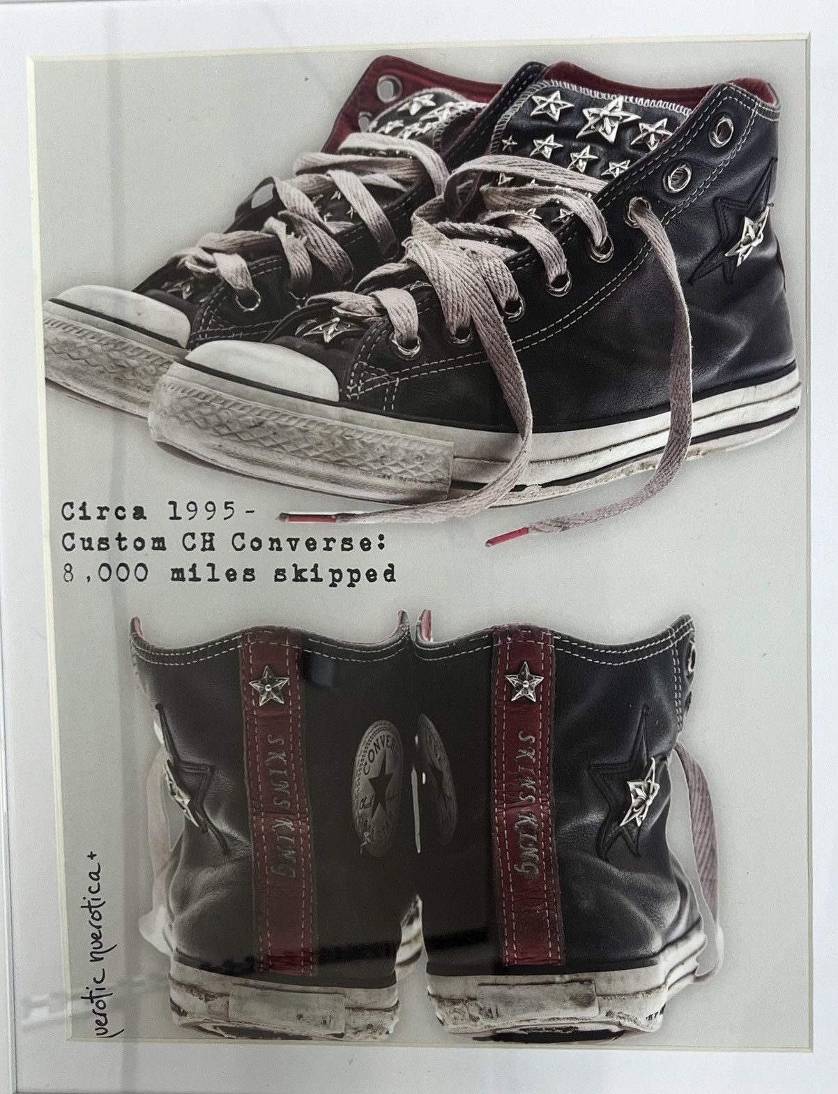 Chrome Hearts × Vintage Chrome Hearts converse shoes Framed poster 9x11 Size ONE SIZE - 2 Thumbnail
