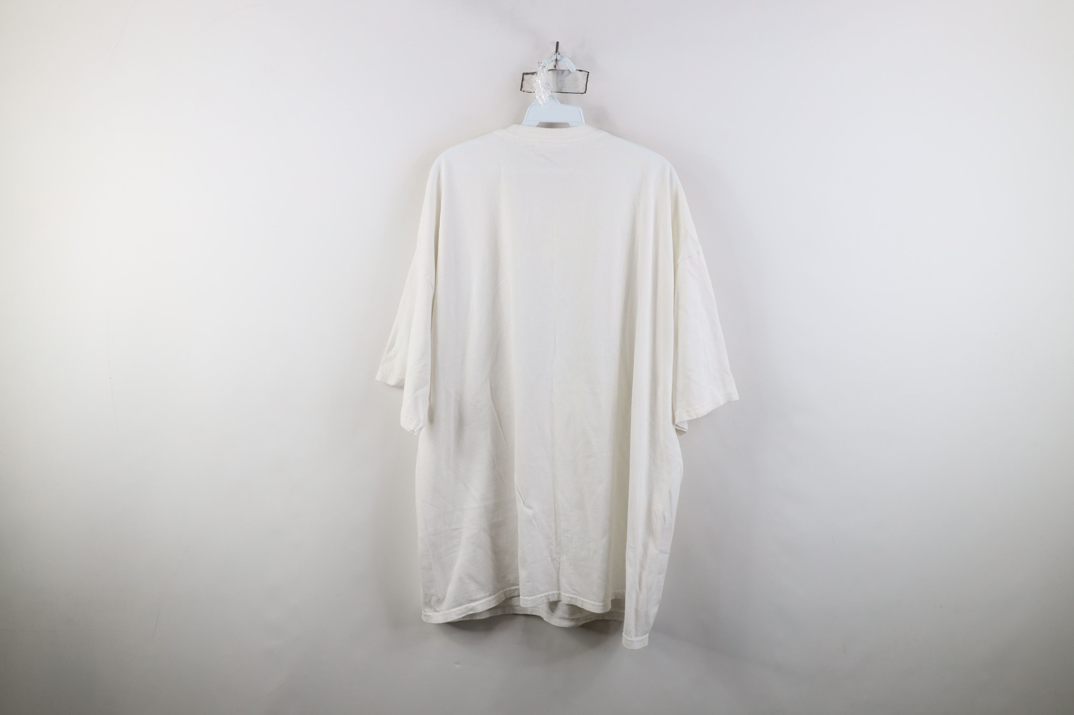 Adidas Vintage Y2K 2004 Adidas Spell Out Big Logo T-Shirt White Size US XXL / EU 58 / 5 - 9 Thumbnail