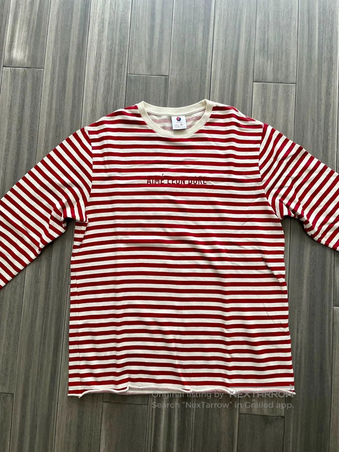 Aime Leon Dore Aime Leon Dore Red Stripe Sweatshirt. Size US XL / EU 56 / 4 - 2 Thumbnail