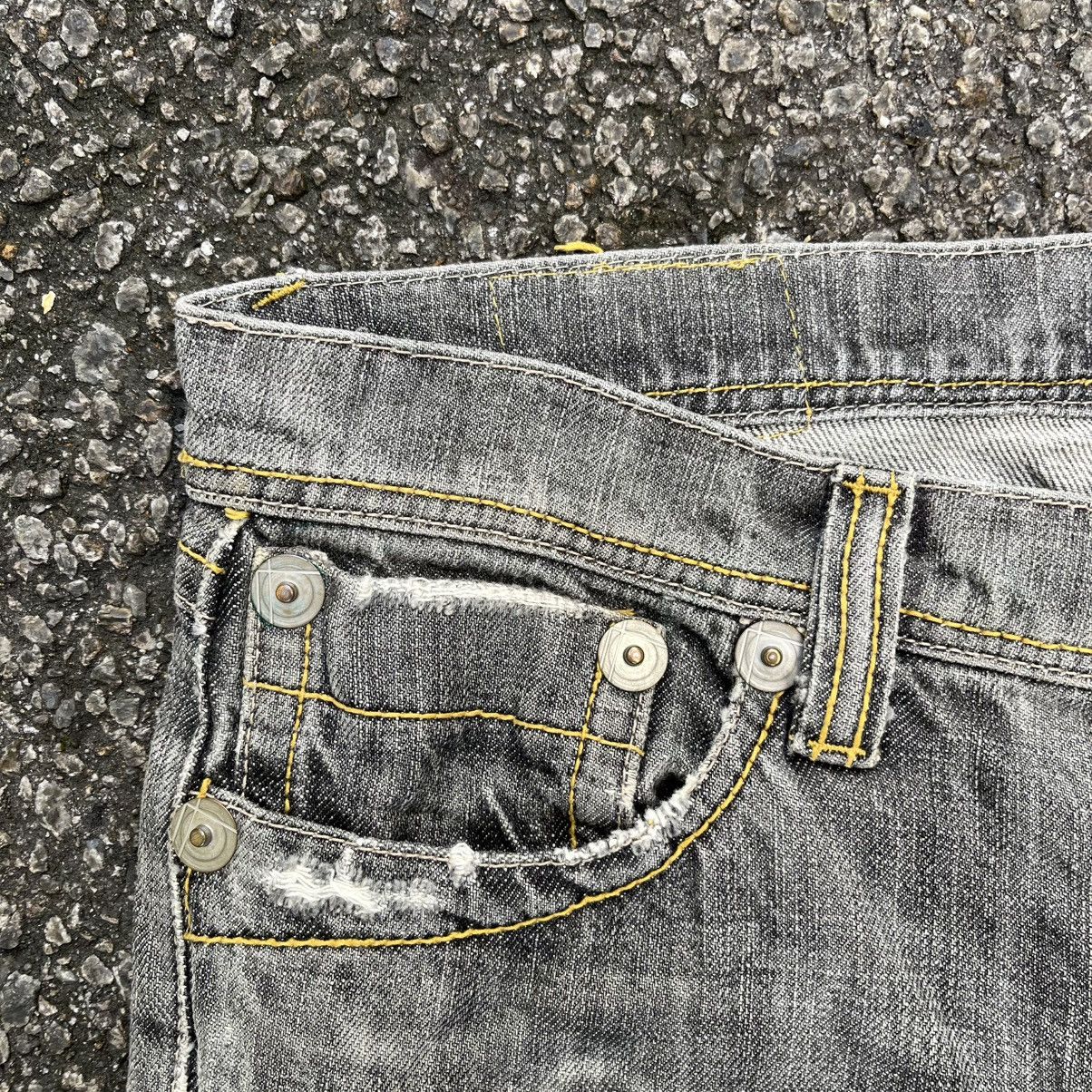 Hysteric Glamour FLARE JEANS COMME CA DU MODE MEN BOOT CUT FADED BLACK DENIM Size US 30 / EU 46 - 4 Thumbnail