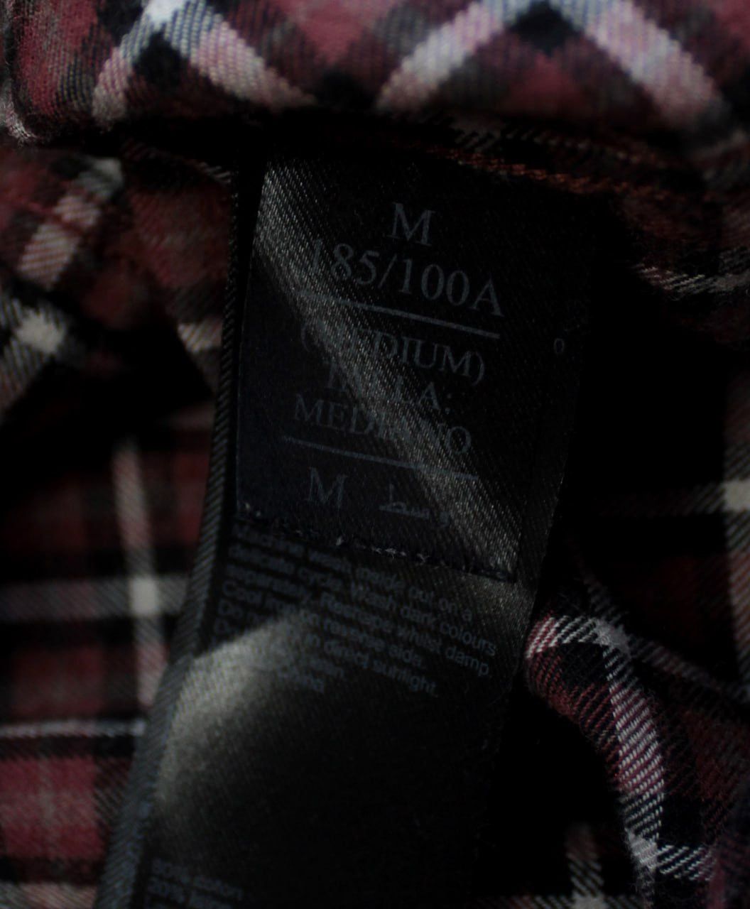 Allsaints 🔥 AllSaints Olney Maroon Check Cotton Wool LS Shirt Button Size US M / EU 48-50 / 2 - 6 Thumbnail