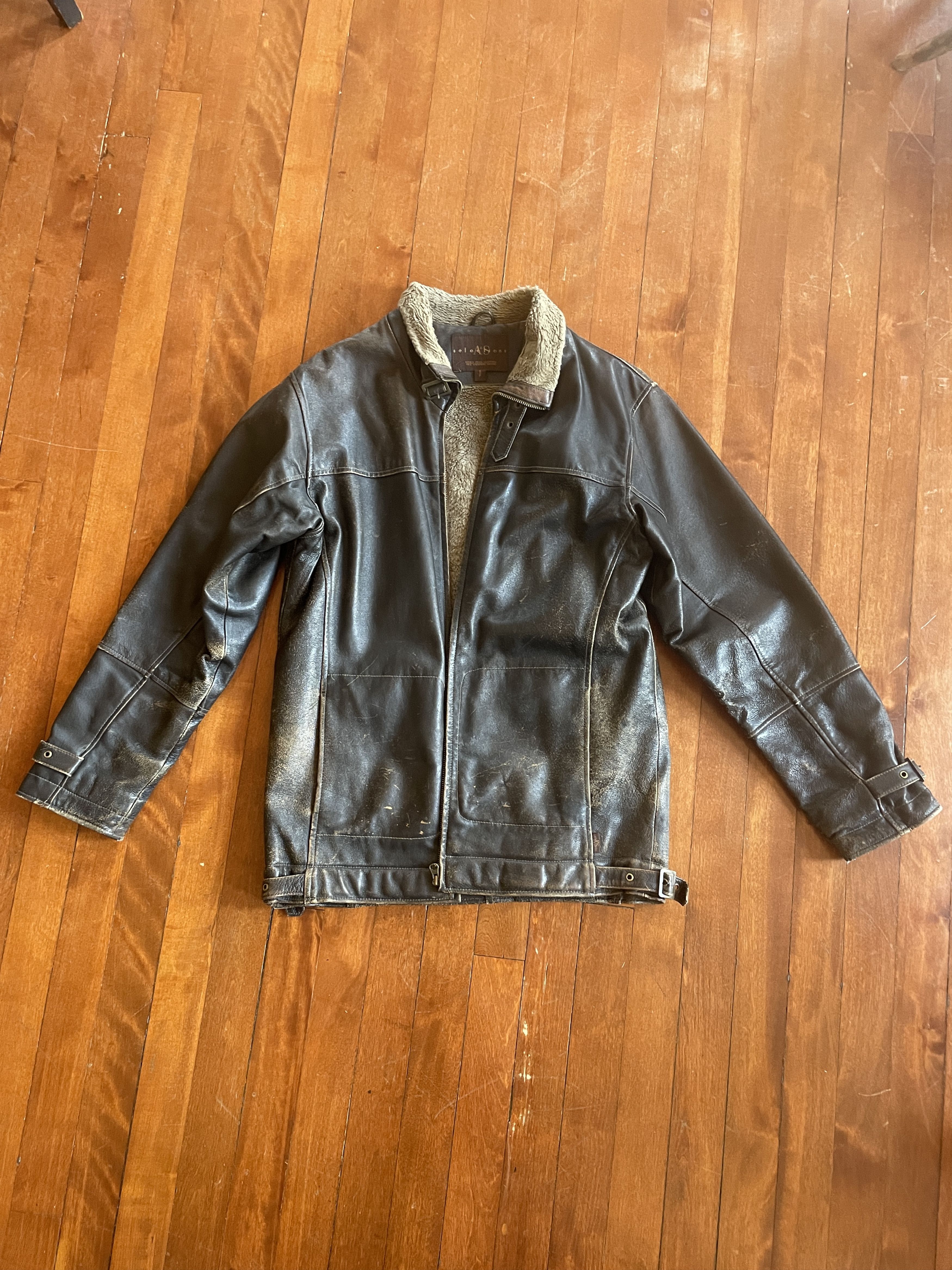 Other Brown Leather Coat Size US S / EU 44-46 / 1 - 1 Thumbnail