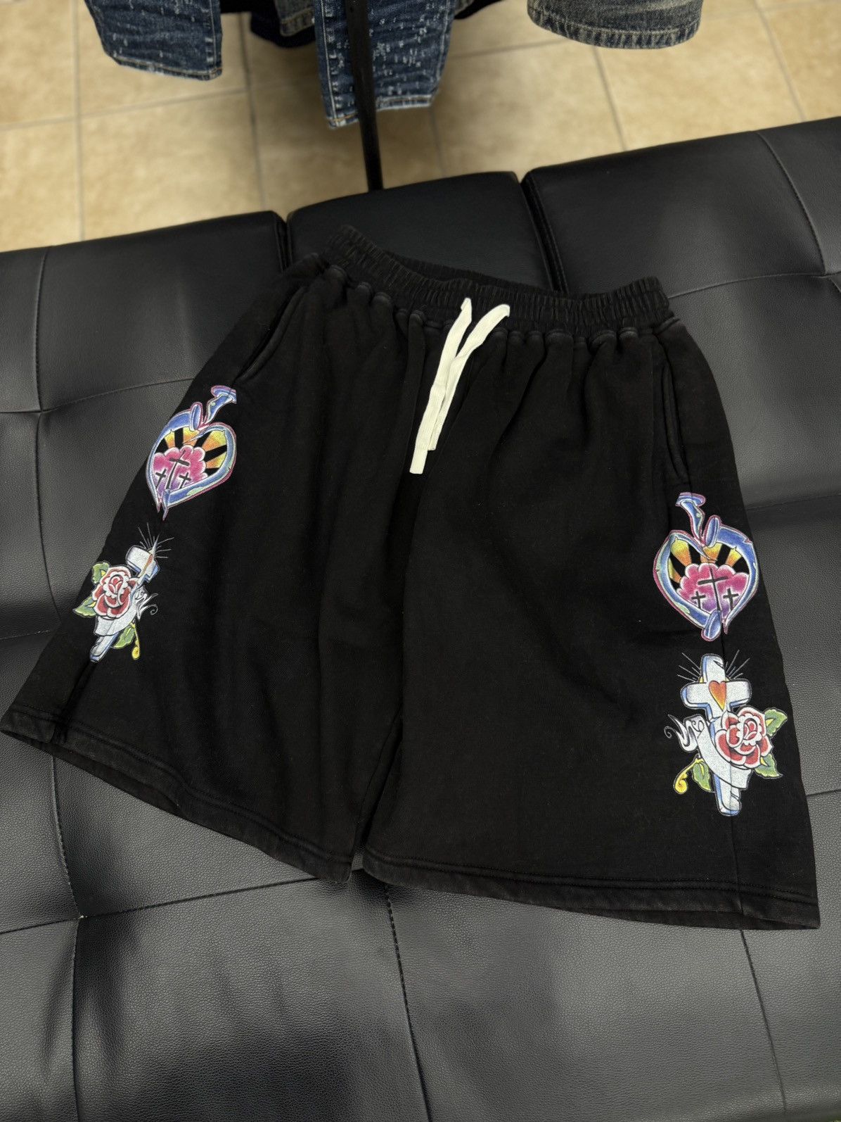 Other We Are Righteous Black Cotton Shorts Size XL (NEW) Size US 34 / EU 50 - 2 Thumbnail