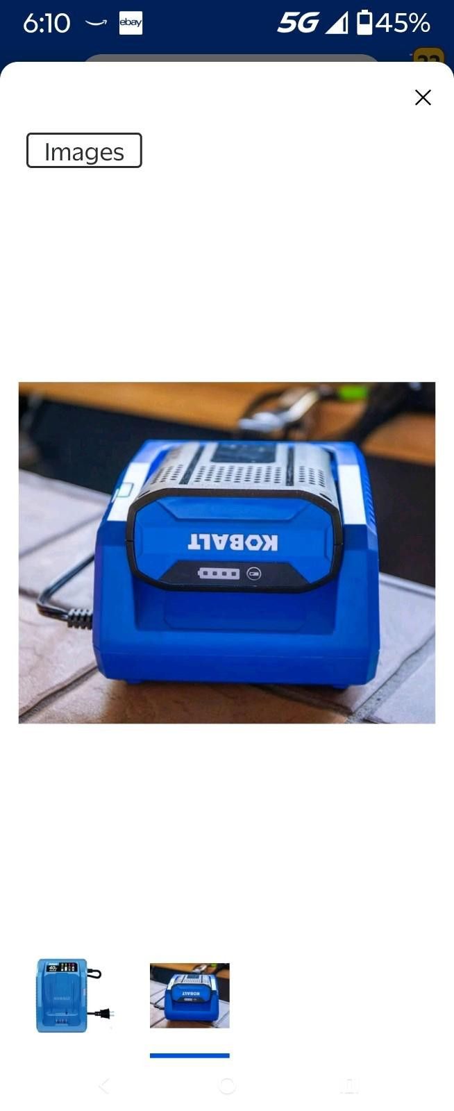 Other Kobalt 40V MAX Lithium-Ion Battery Charger Size ONE SIZE - 2 Thumbnail