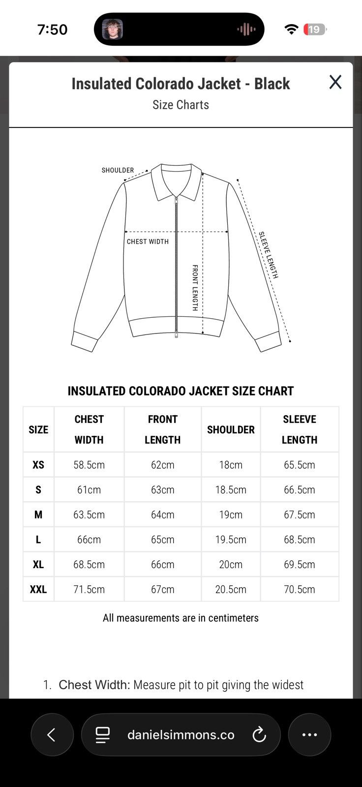 Daniel Simmons INSULATED COLORADO JACKET - BLACK Size US M / EU 48-50 / 2 - 11 Thumbnail