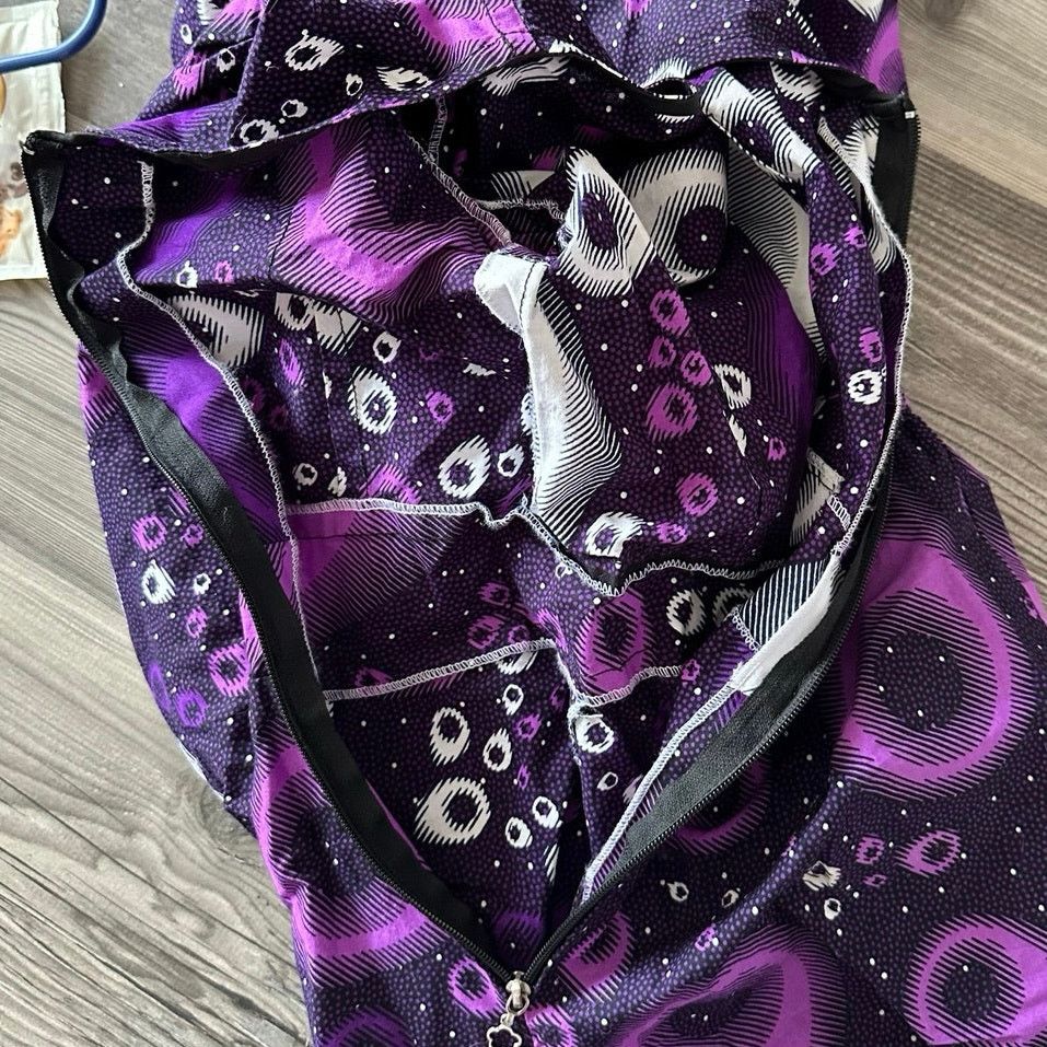 Handmade handmade 80’s inspired bubble sleeve purple bubble romper Size 26" / US 2 / IT 38 - 3 Thumbnail
