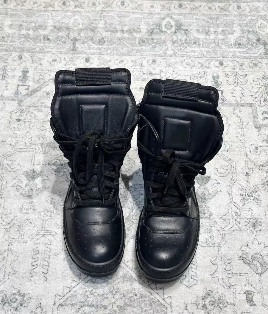 Rick Owens Geobasket All Black high-top leather